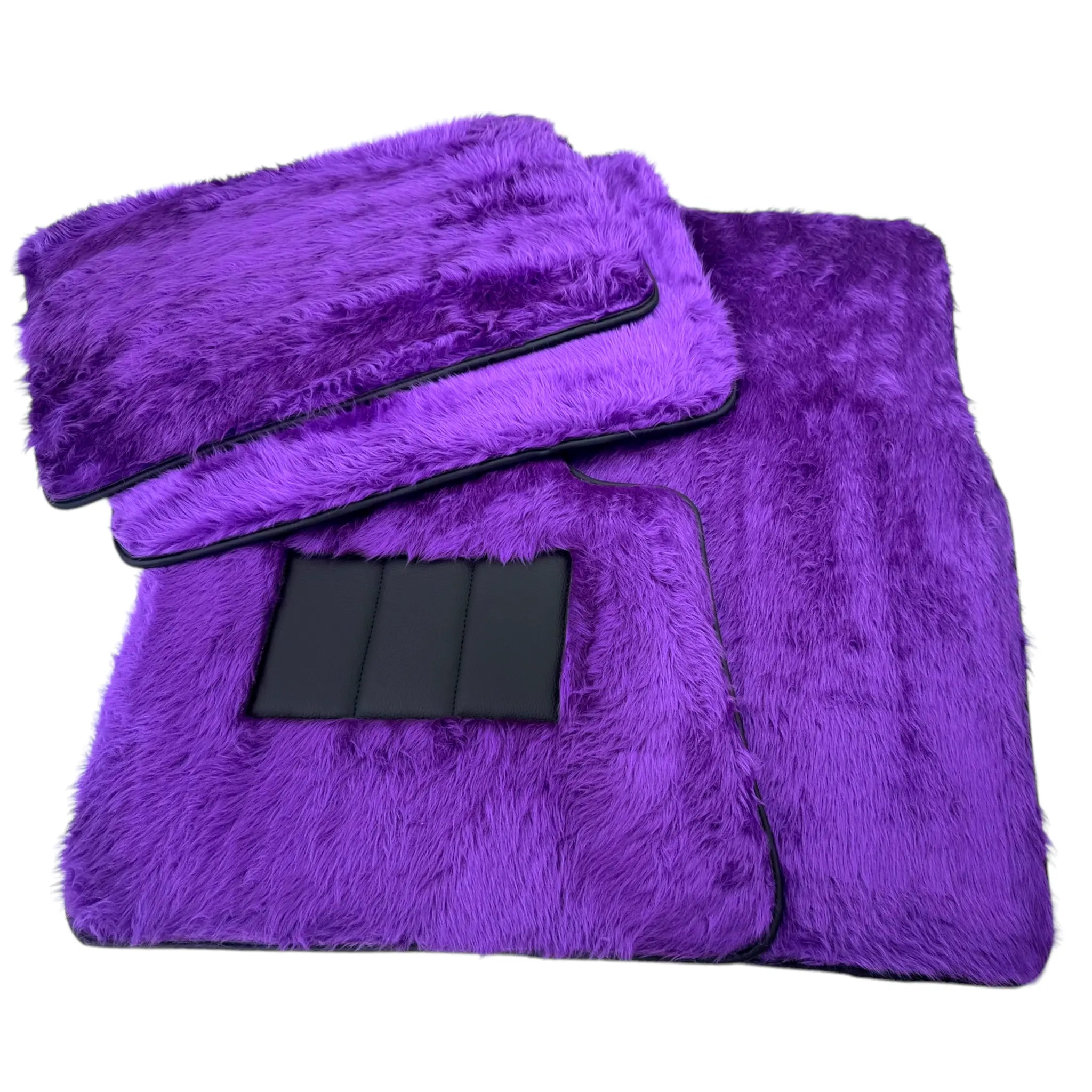 Violet Sheepskin Floor Mats for Rolls-Royce Cullinan (2018-2023) - AutoWin