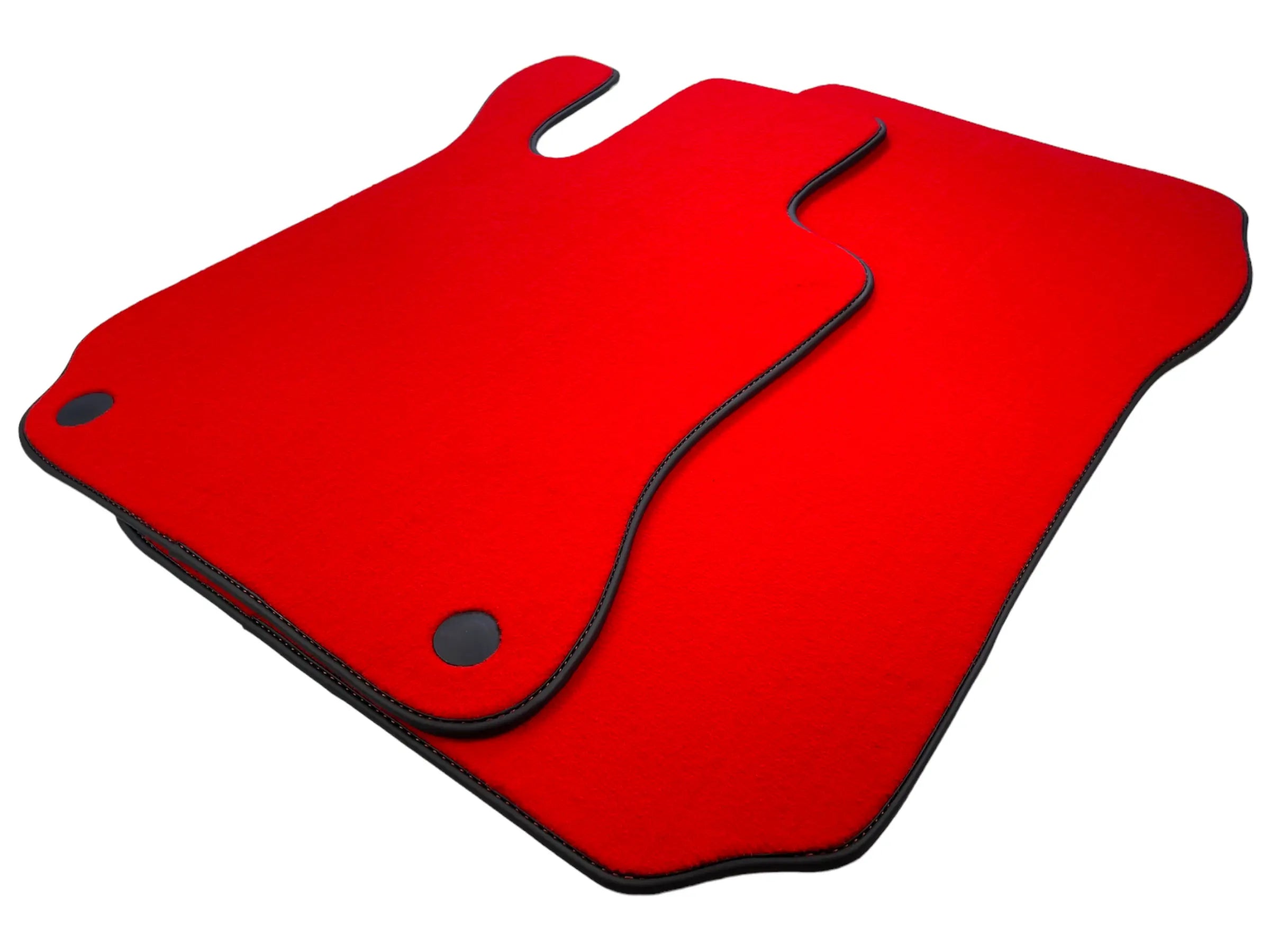 Red Floor Mats For Mercedes-Benz SL R231 2012–2020 Black Trim