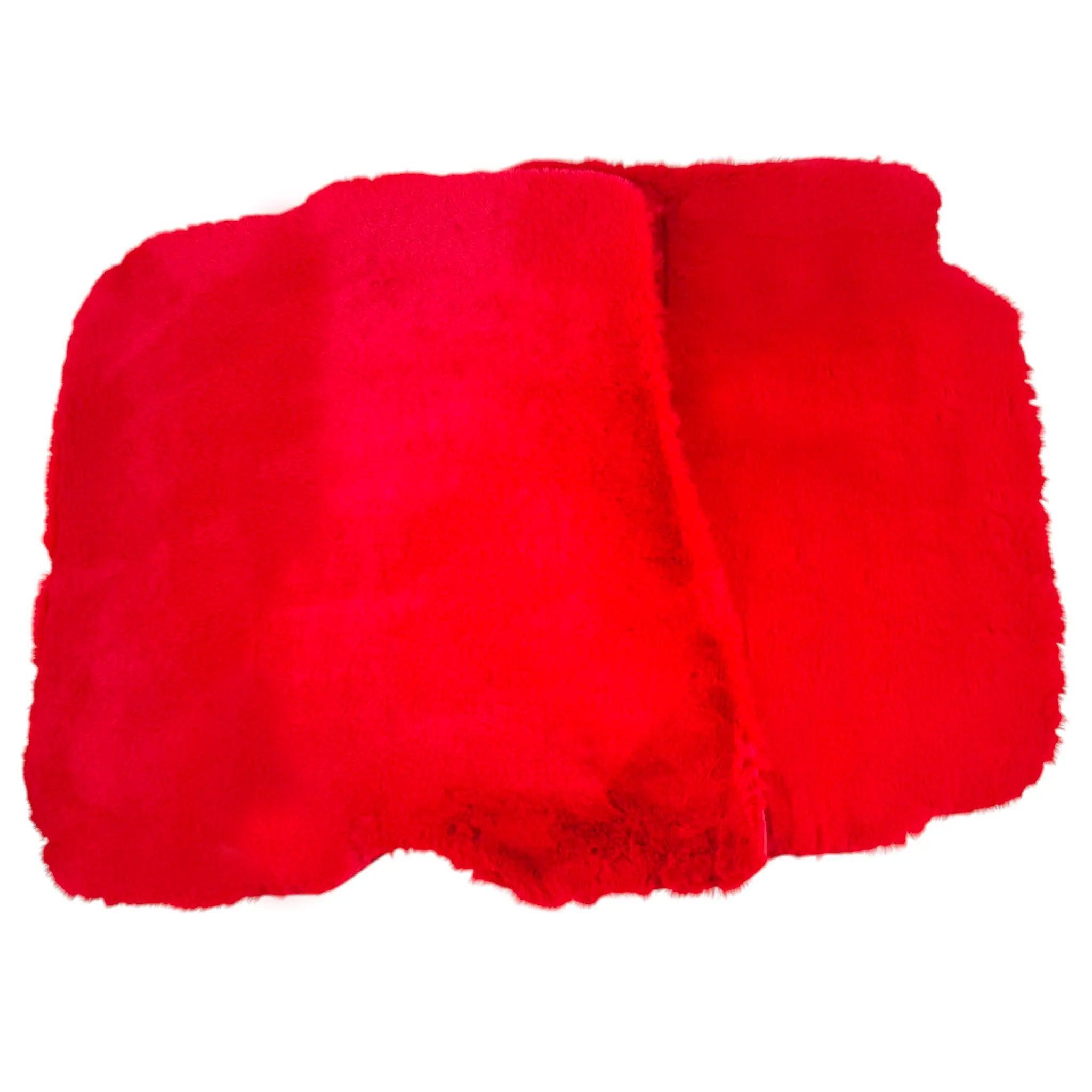 Red Sheepskin Floor Mats for Ferrari 812 GTS (2019-2023)