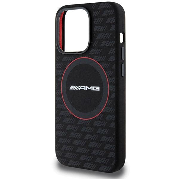 AMG Silicone Carbon Pattern MagSafe Hardcase for iPhone 15 Pro 6.1"