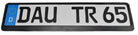 Autowin Empty Number Plate Holder Eu Standard Size 52 cm x 11 cm - AutoWin