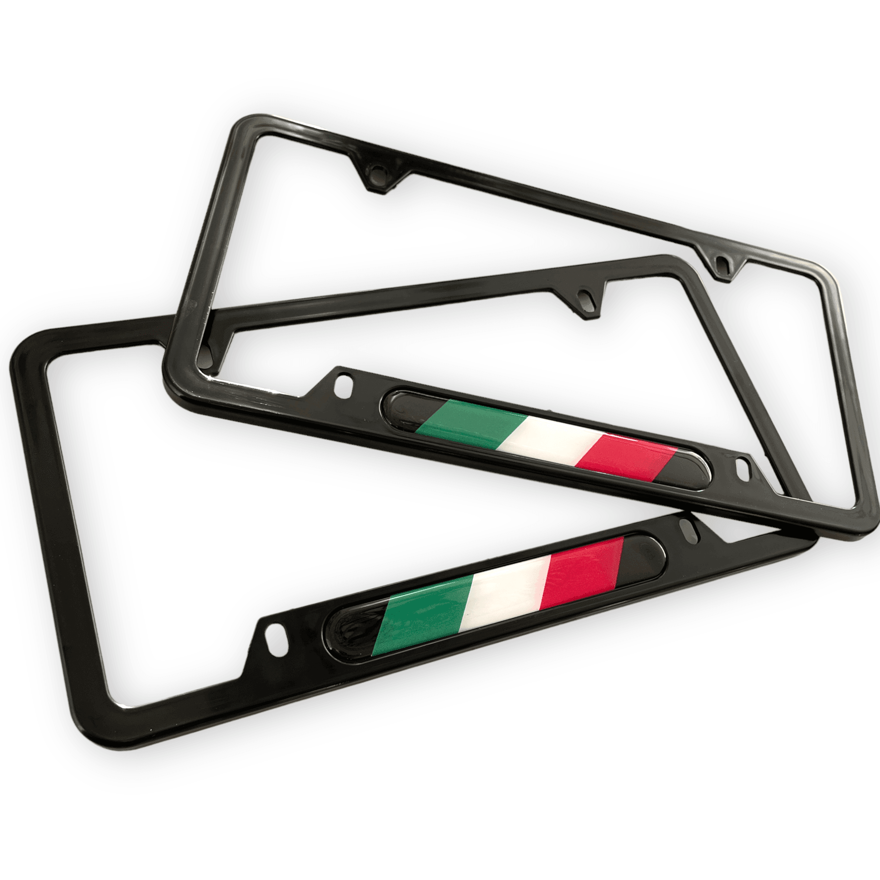 Autowin Number Plate Holder USA Standard Size Italy Flag - AutoWin
