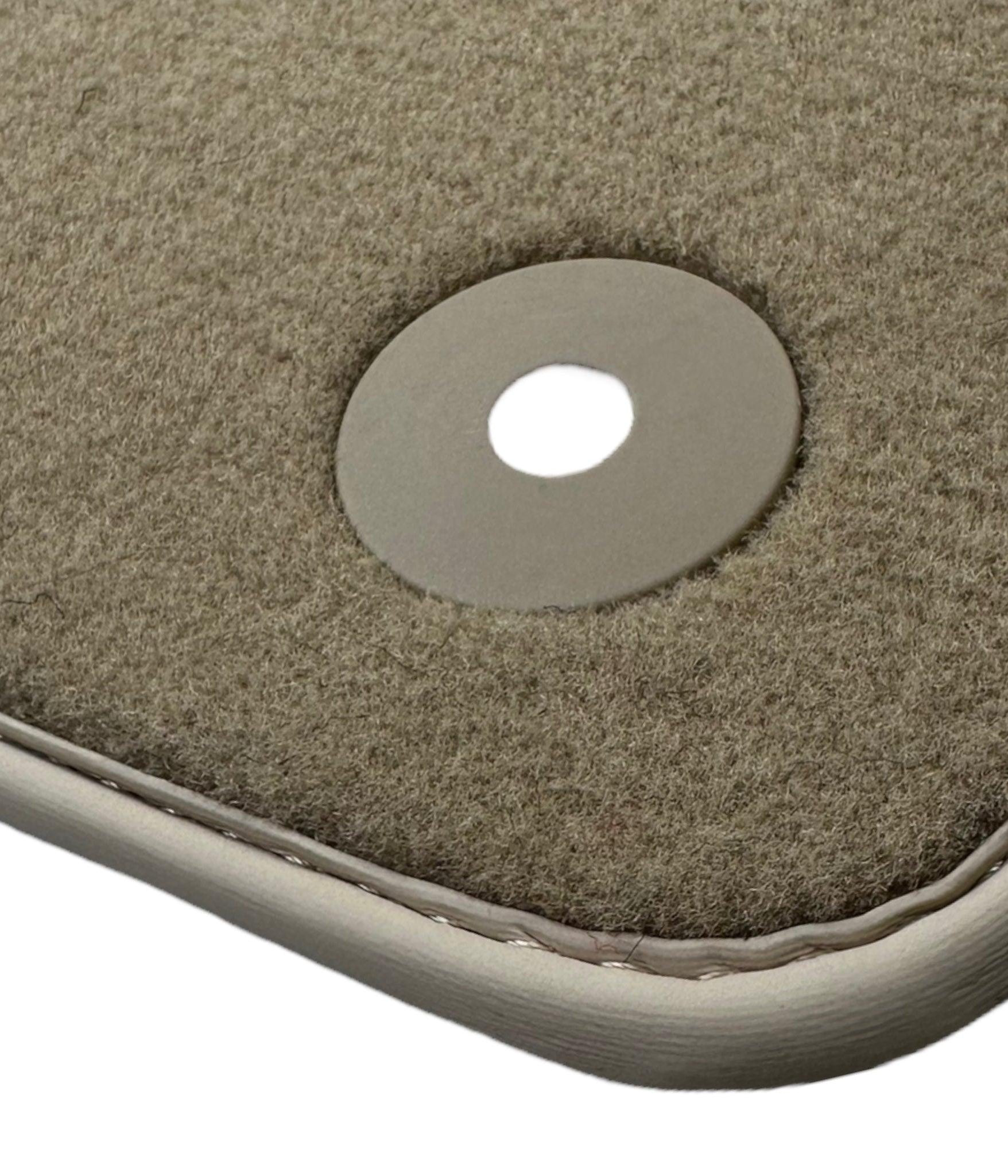 Beige Floor Mats for Bentley Bentayga (2015-2023) with Leather