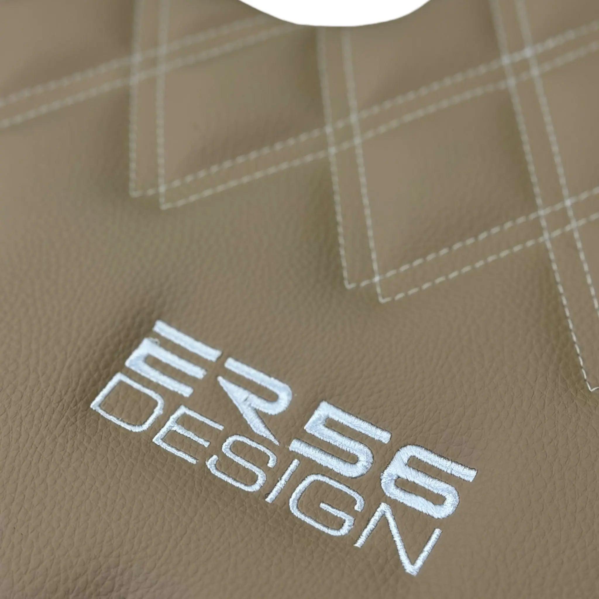 Beige Floor Mats for Bentley Continental GT (2003–2011) with Leather | ER56 Design