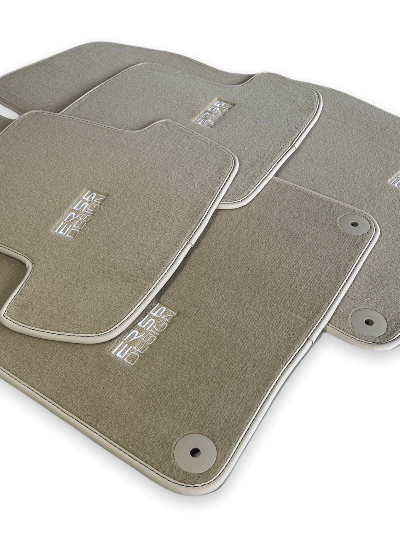 Beige Floor Mats for Porsche Macan (2014-2023) | ER56 Design - AutoWin