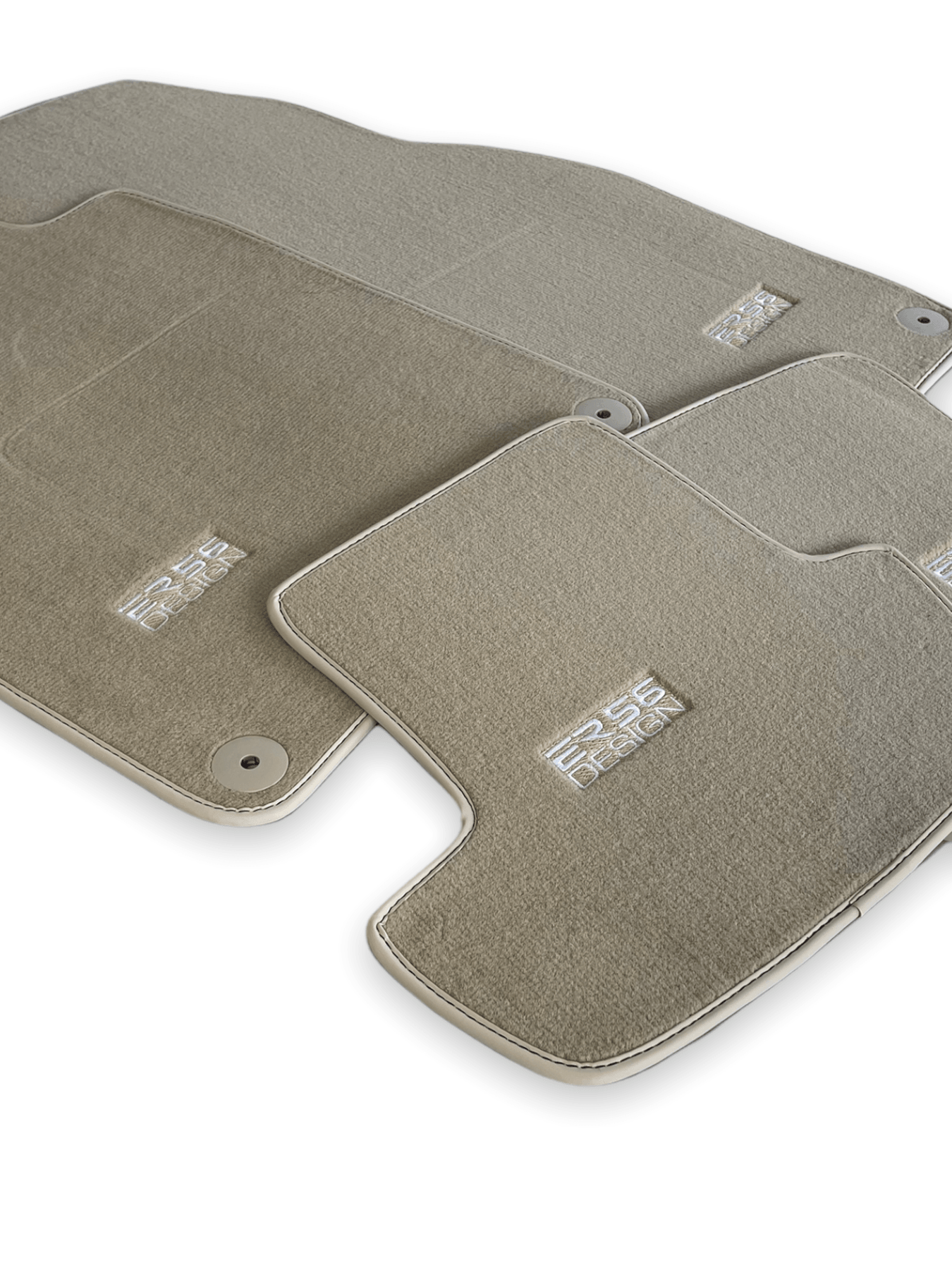 Beige Floor Mats for Porsche Panamera (2017-2023) | ER56 Design - AutoWin