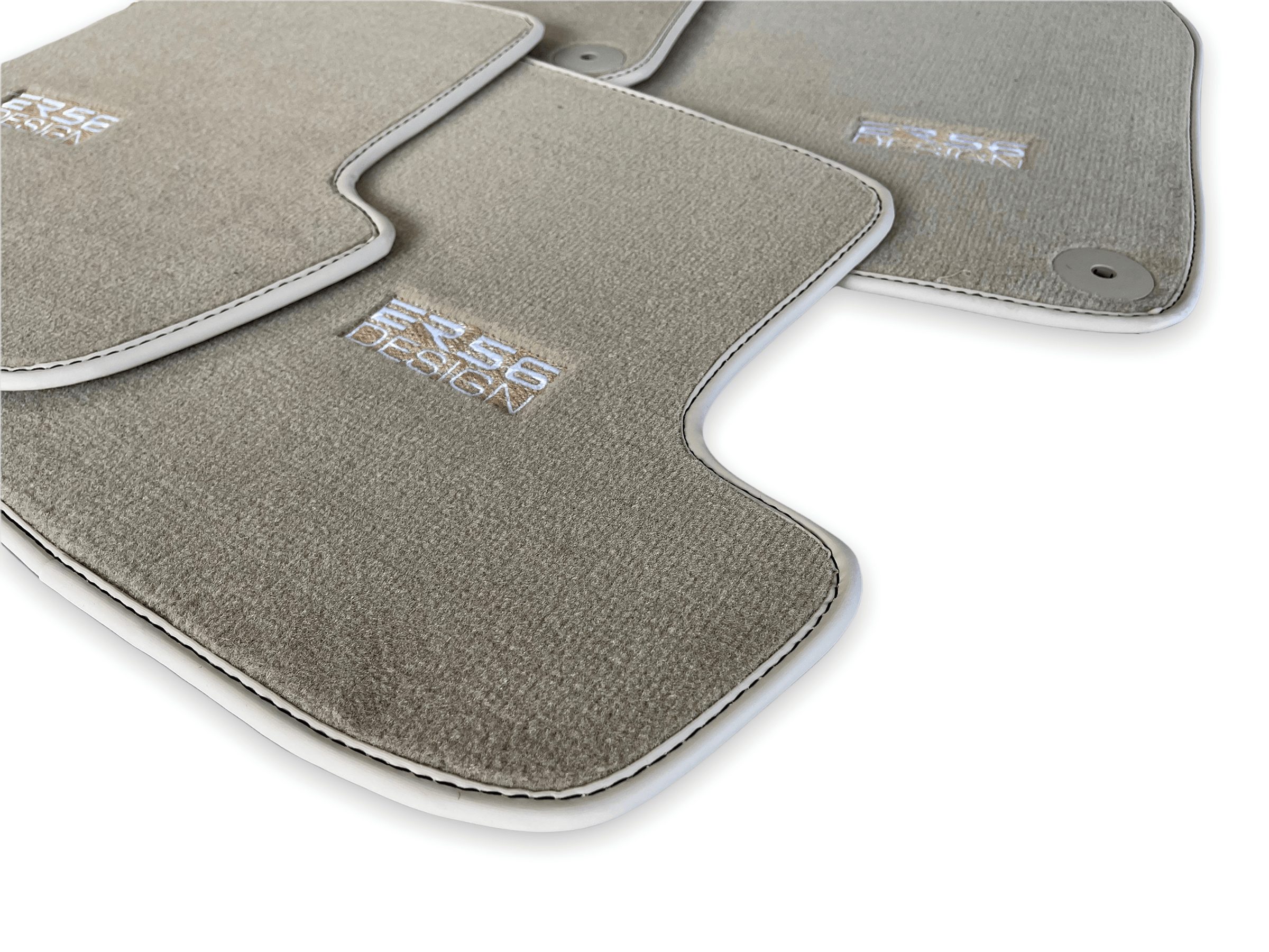Beige Floor Mats for Porsche Panamera (2017-2023) | ER56 Design - AutoWin