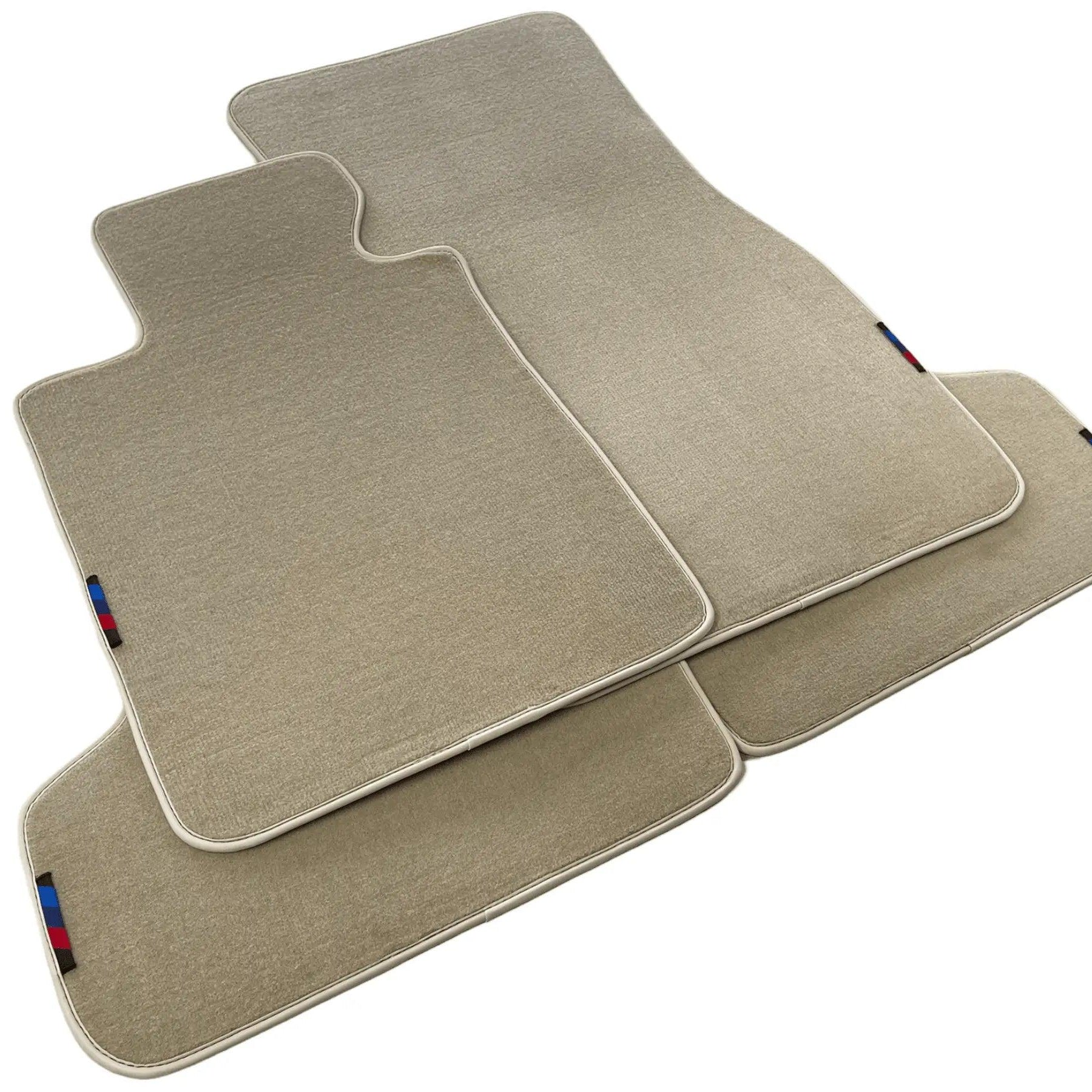Beige Mats For BMW 5 Series E28 Sedan With M Package - AutoWin