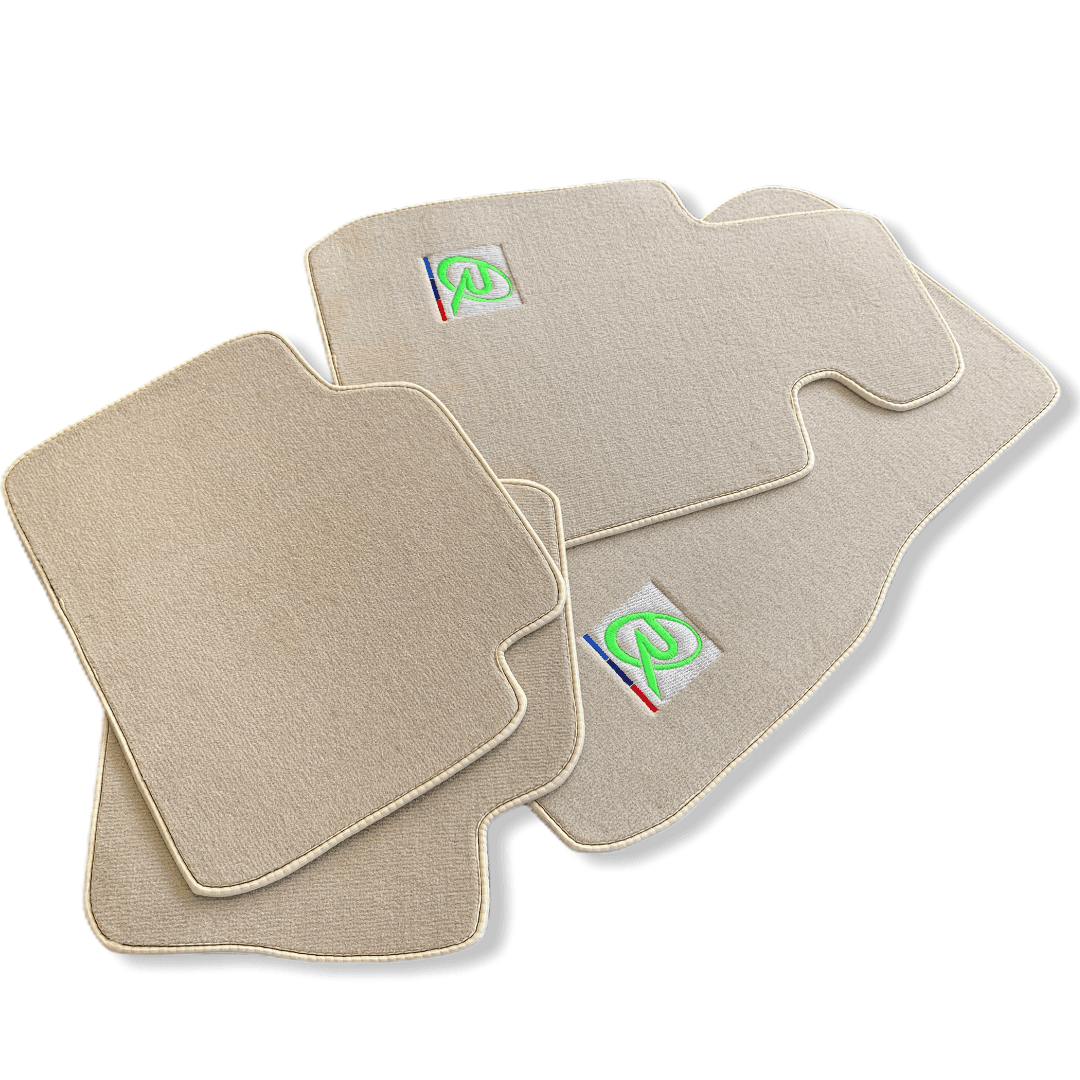 Beige Mats For BMW 7 Series E38 Long Tailored Set Perfect Fit - AutoWin