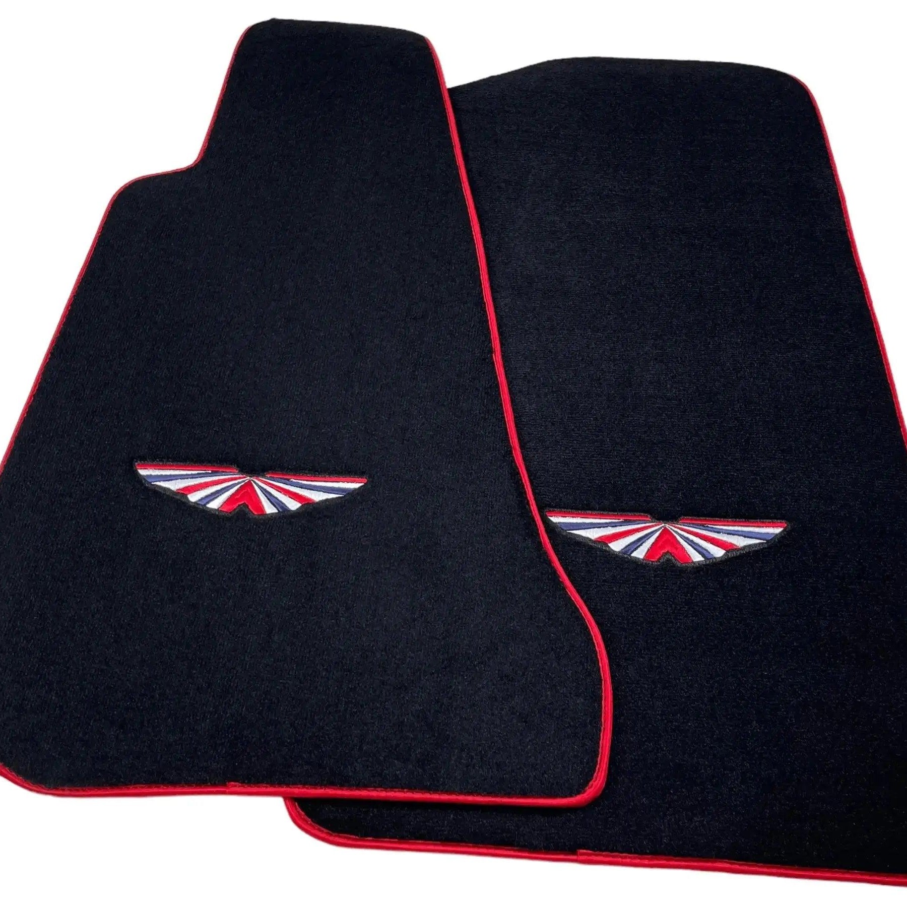Black Floor Mats For Aston Martin DB11 (2016–2023) Red Trim