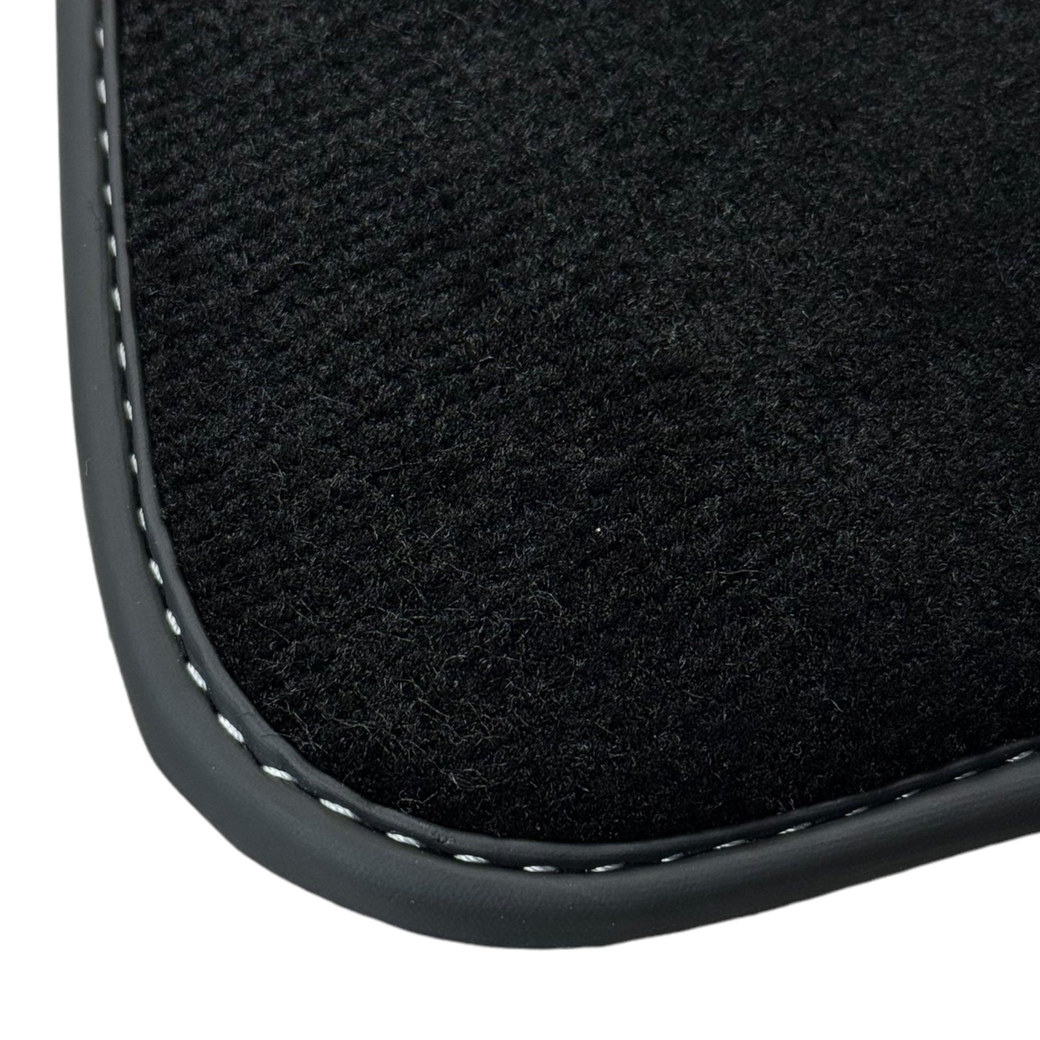 Black Floor Mats for Aston Martin DB9 (2004-2016) with Leather