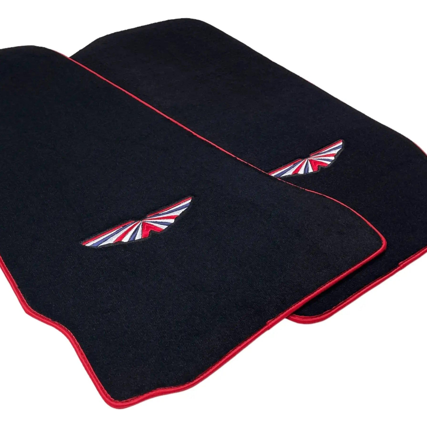 Black Floor Mats For Aston Martin DBX (2020– 2023) | Red Trim