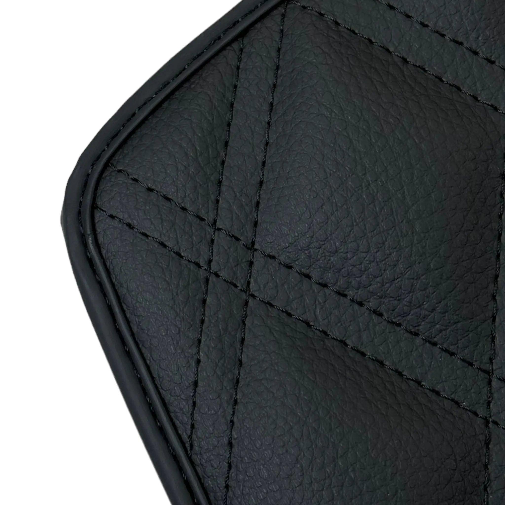 Black Floor Mats for Bentley Continental GTC (2006–2011) with Leather | ER56 Design - AutoWin