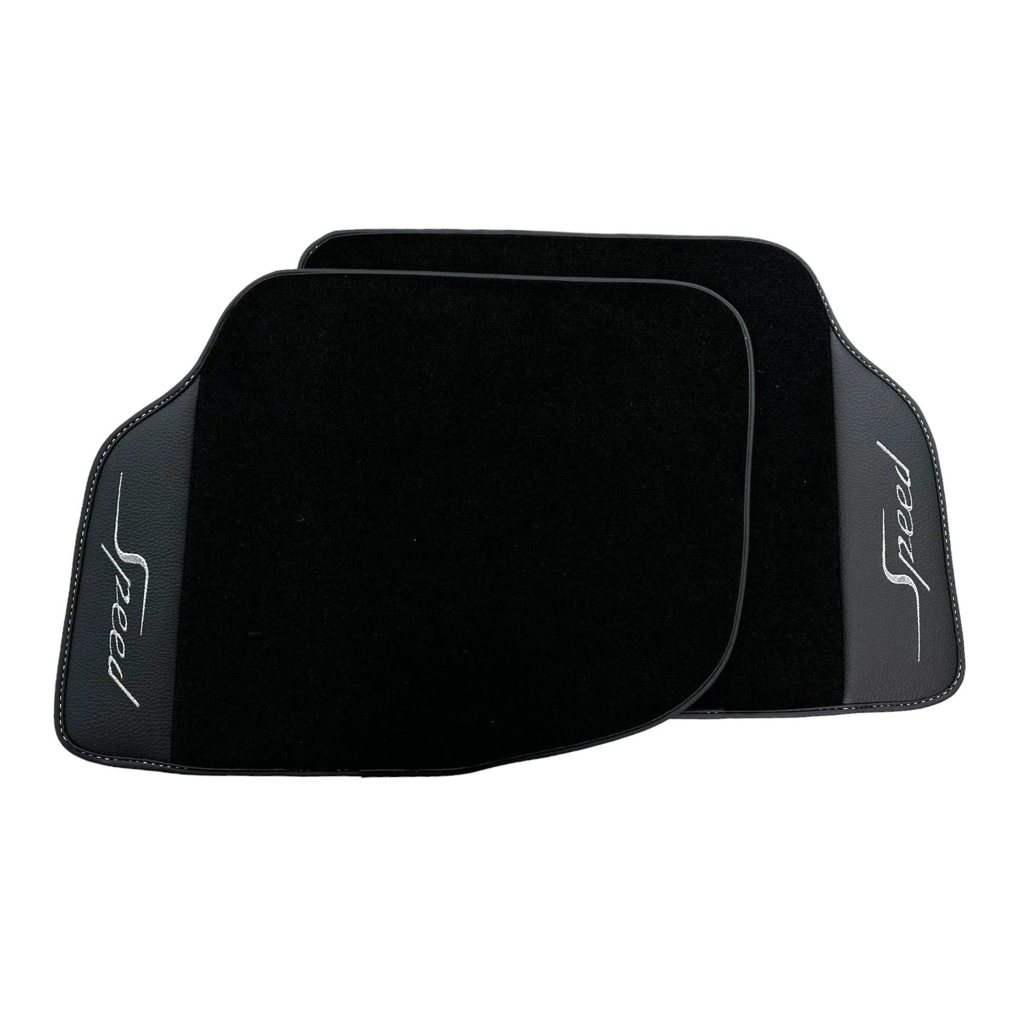 Black Floor Mats For Bentley Continental GT (20182023) with Leather