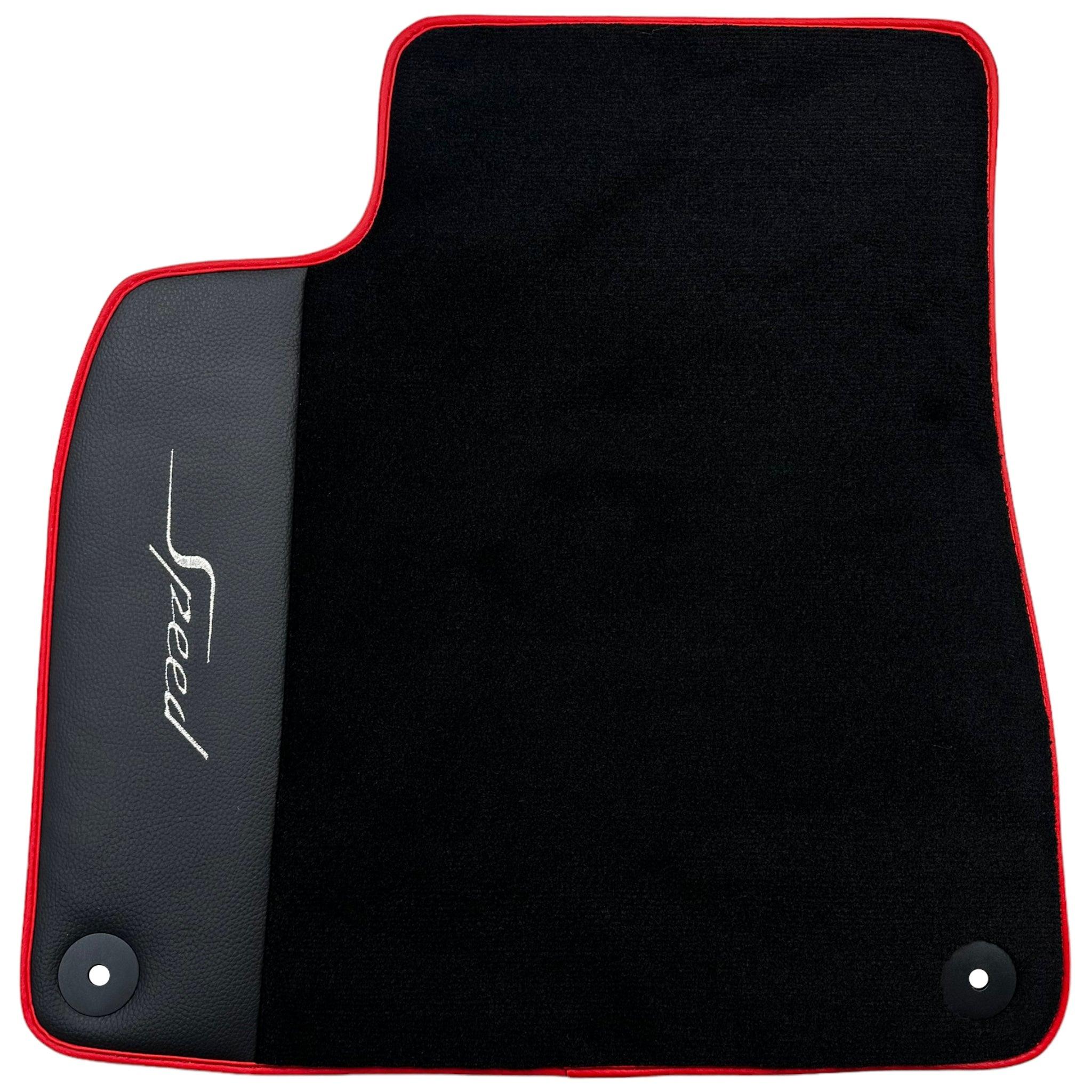 Floor Mats For Lamborghini Urus with Leather and Red Trim