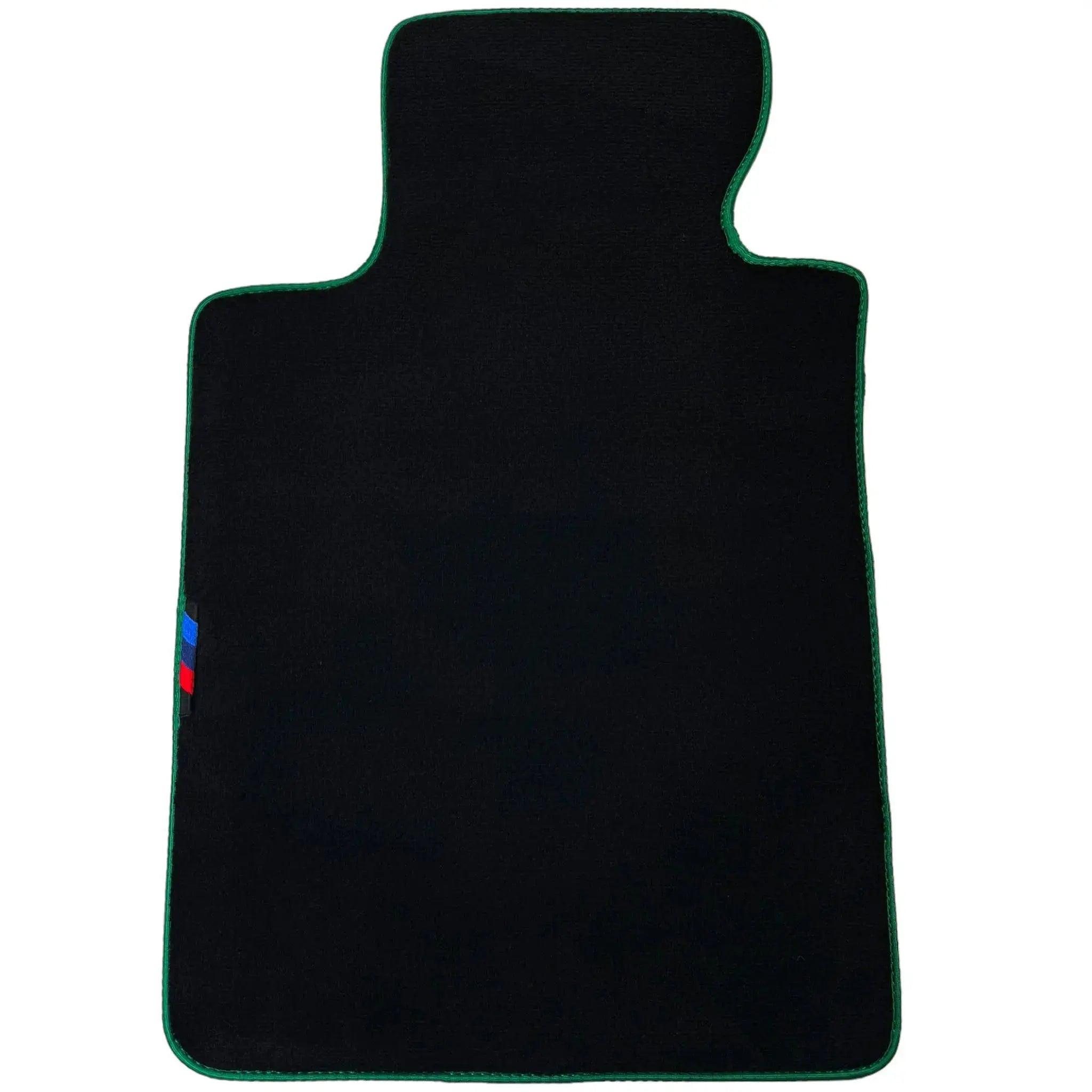 Black Floor Mats For BMW 6 Series F06 Gran Coupe | Green Trim AutoWin Brand - AutoWin