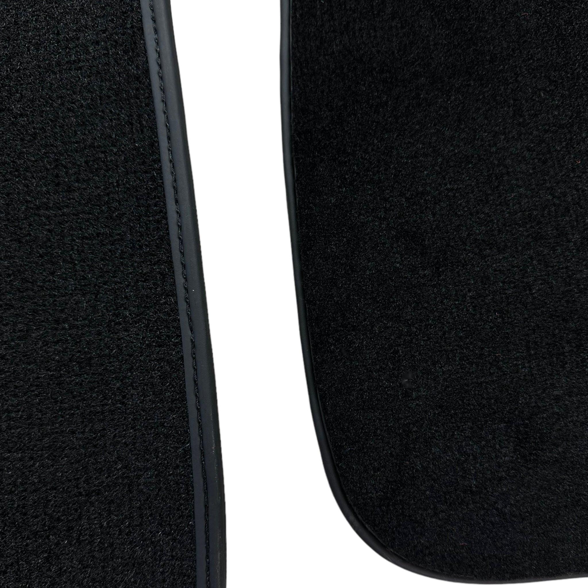 Black Floor Mats For BMW M3 4-door E90 With 3 Color Stripes Tailored Set Perfect Fit - AutoWin