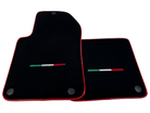 Black Floor Mats For Ferrari 612 Scaglietti 2005-2011 With Red Trim - AutoWin