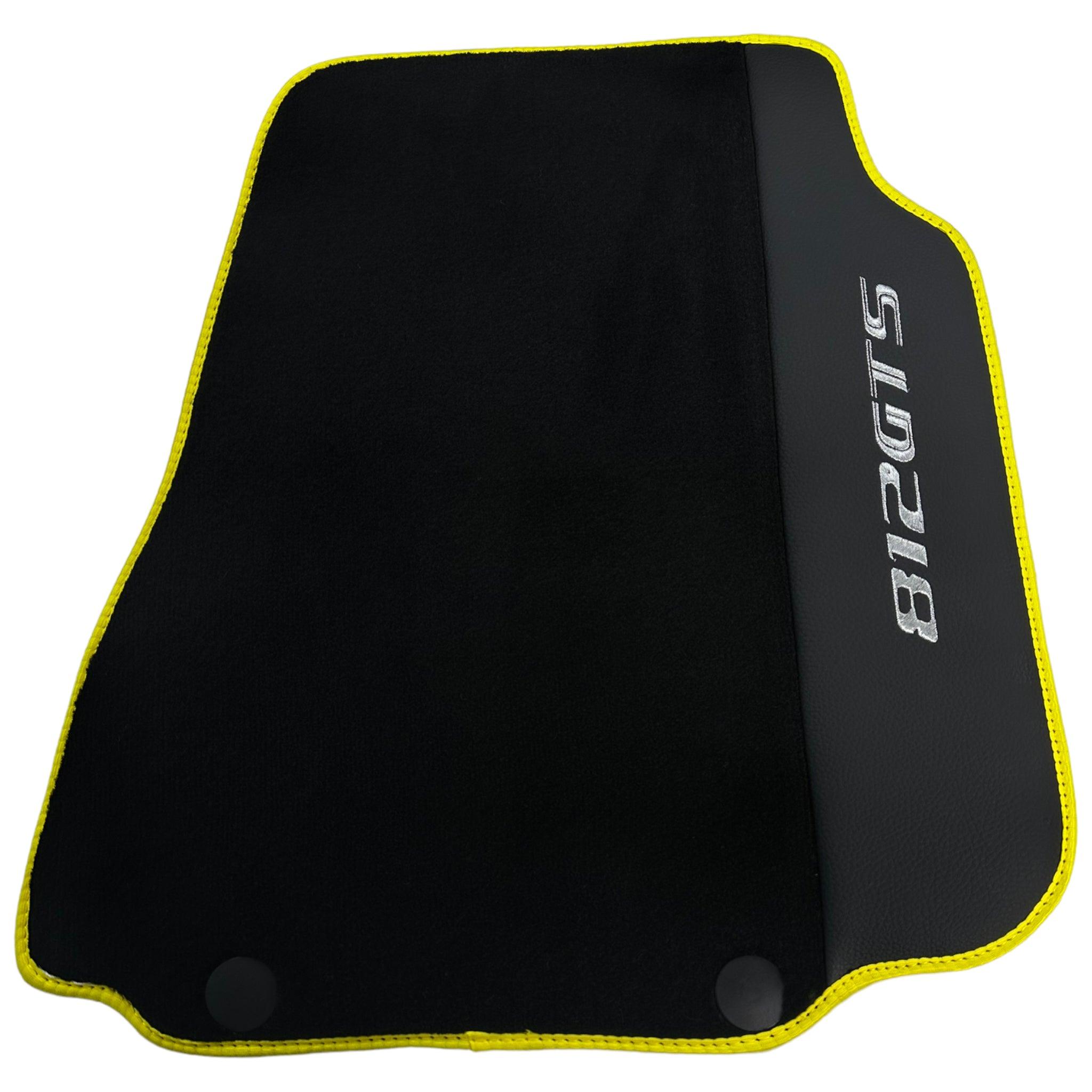 Black Floor Mats for Ferrari 812 GTS (2019-2023) with Leather