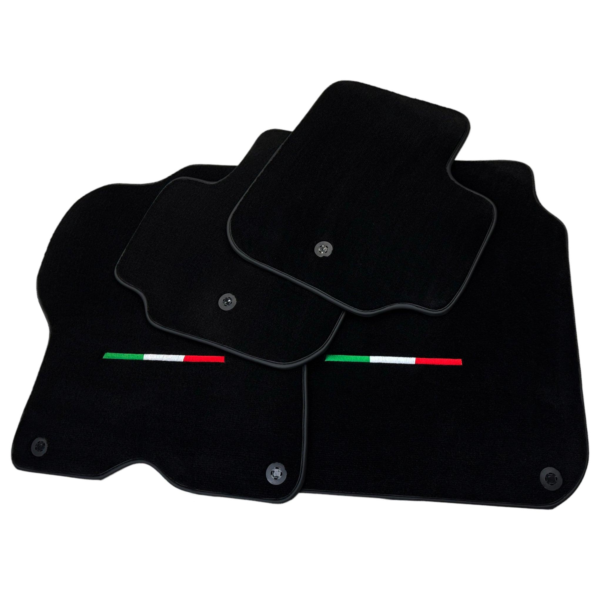 Black Floor Mats For Ferrari GTC4 Lusso (2016-2023) Italian Edition