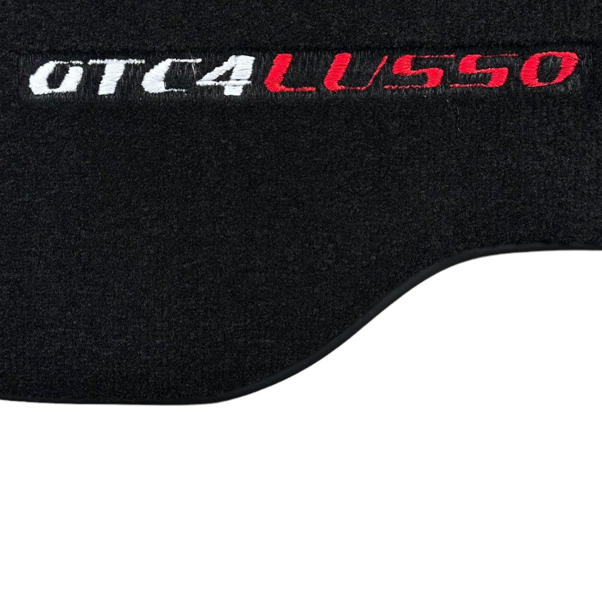 Black Floor Mats For Ferrari GTC4 Lusso (2016-2023) Italian Edition