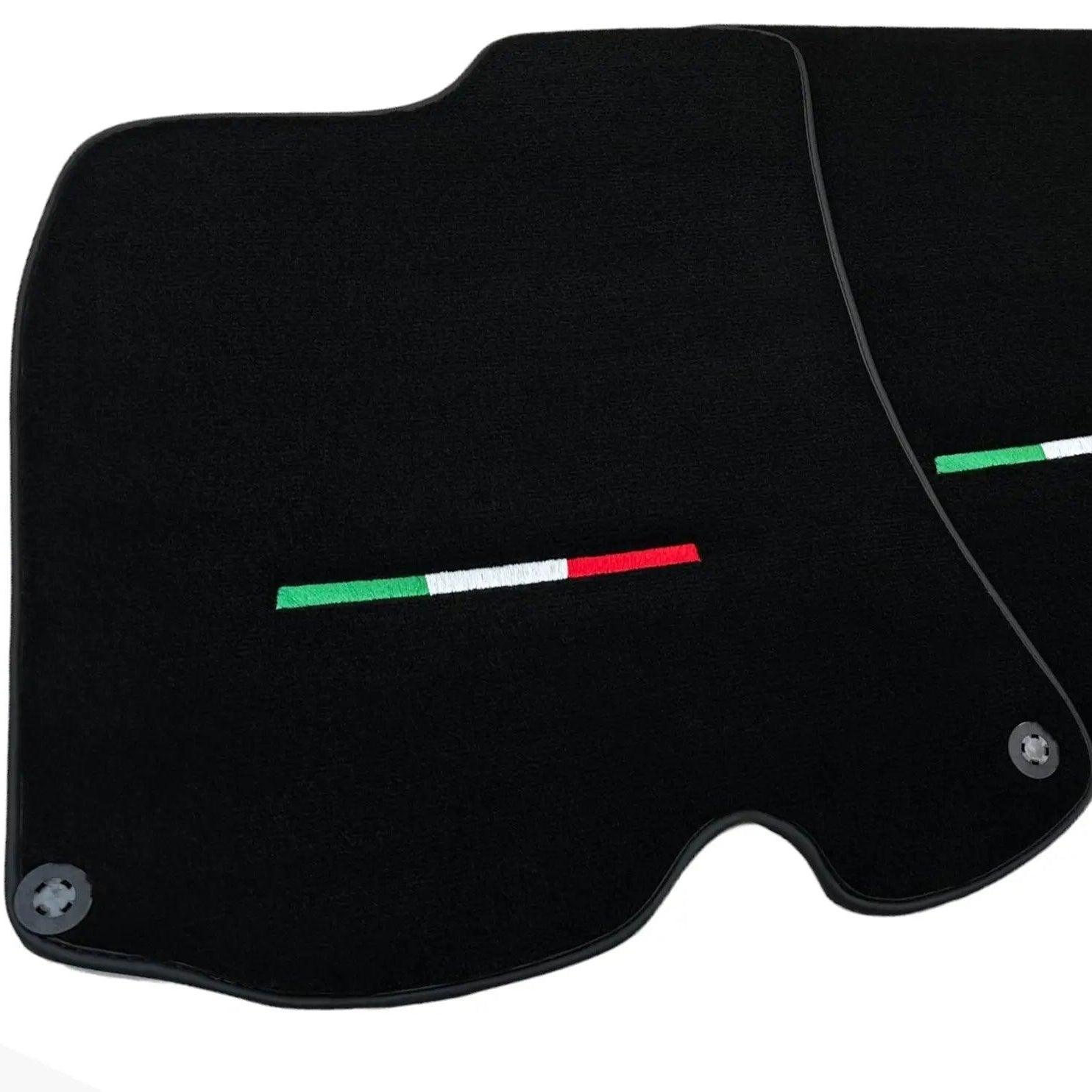Black Floor Mats For Ferrari Roma (2021-2024) Italian Edition - AutoWin