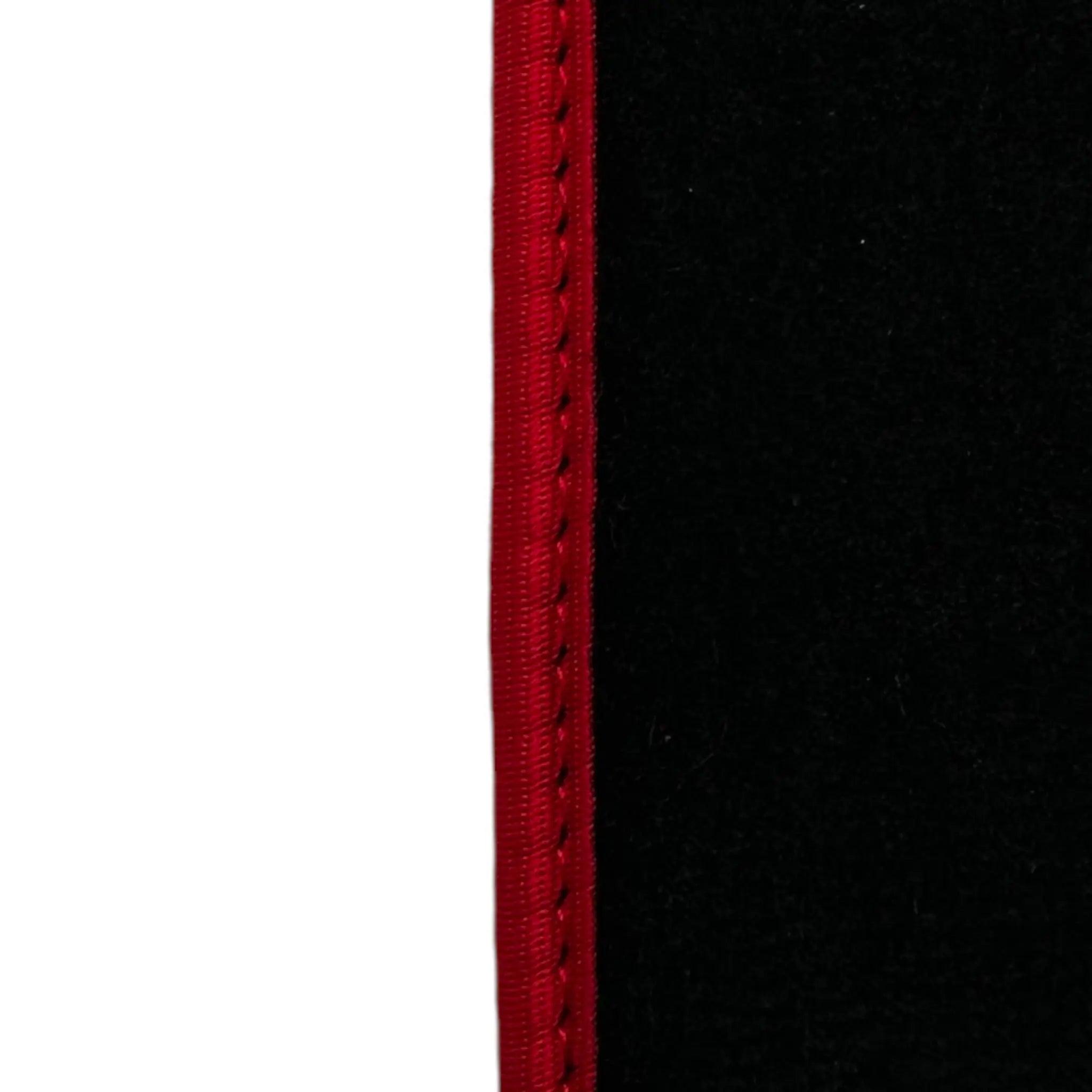 Black Floor Mats For Honda Civic VI (1995-2000) ER56 Design with Red Trim