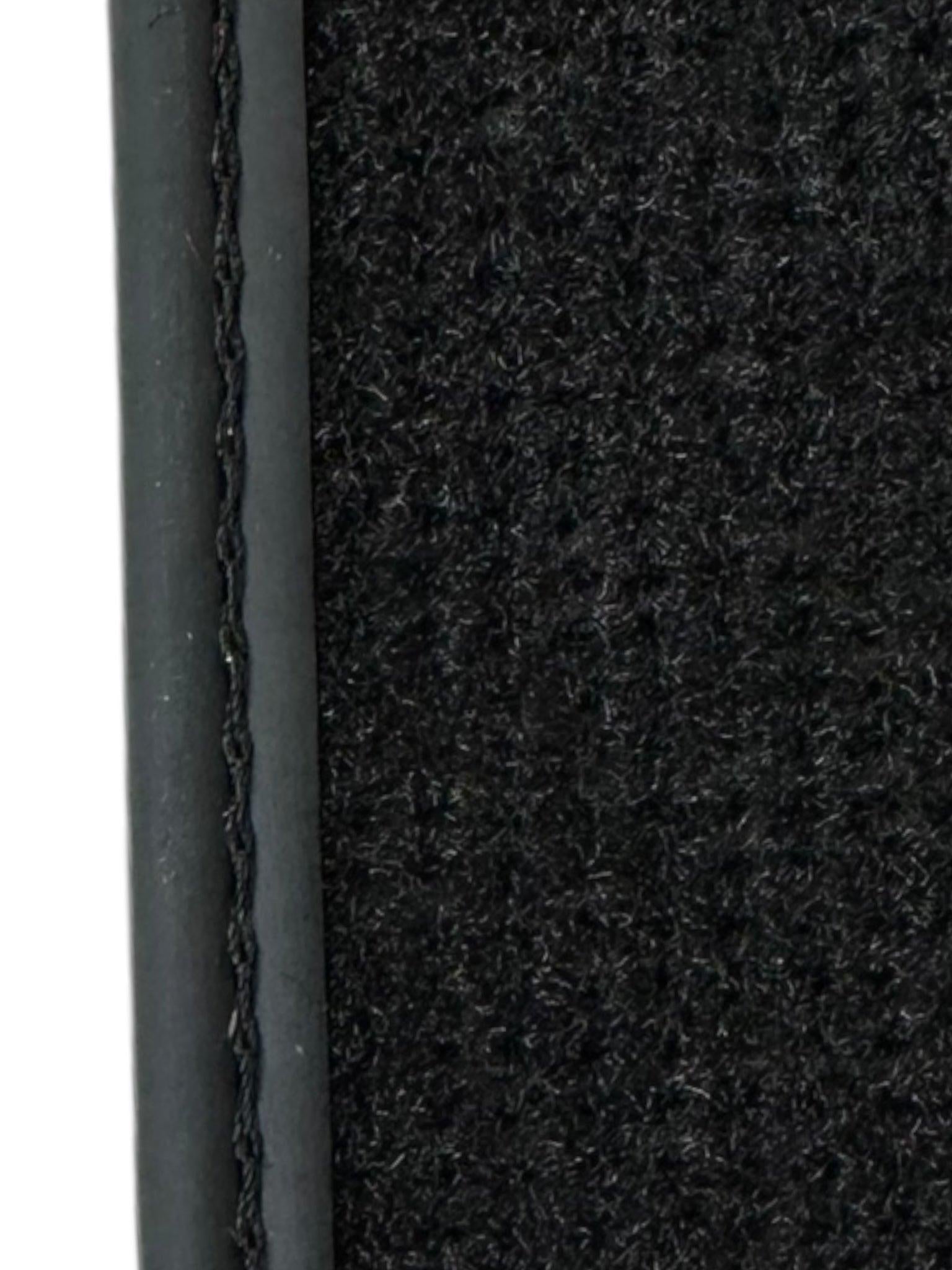 Black Floor Mats for Lamborghini Aventador S with Alcantara Leather