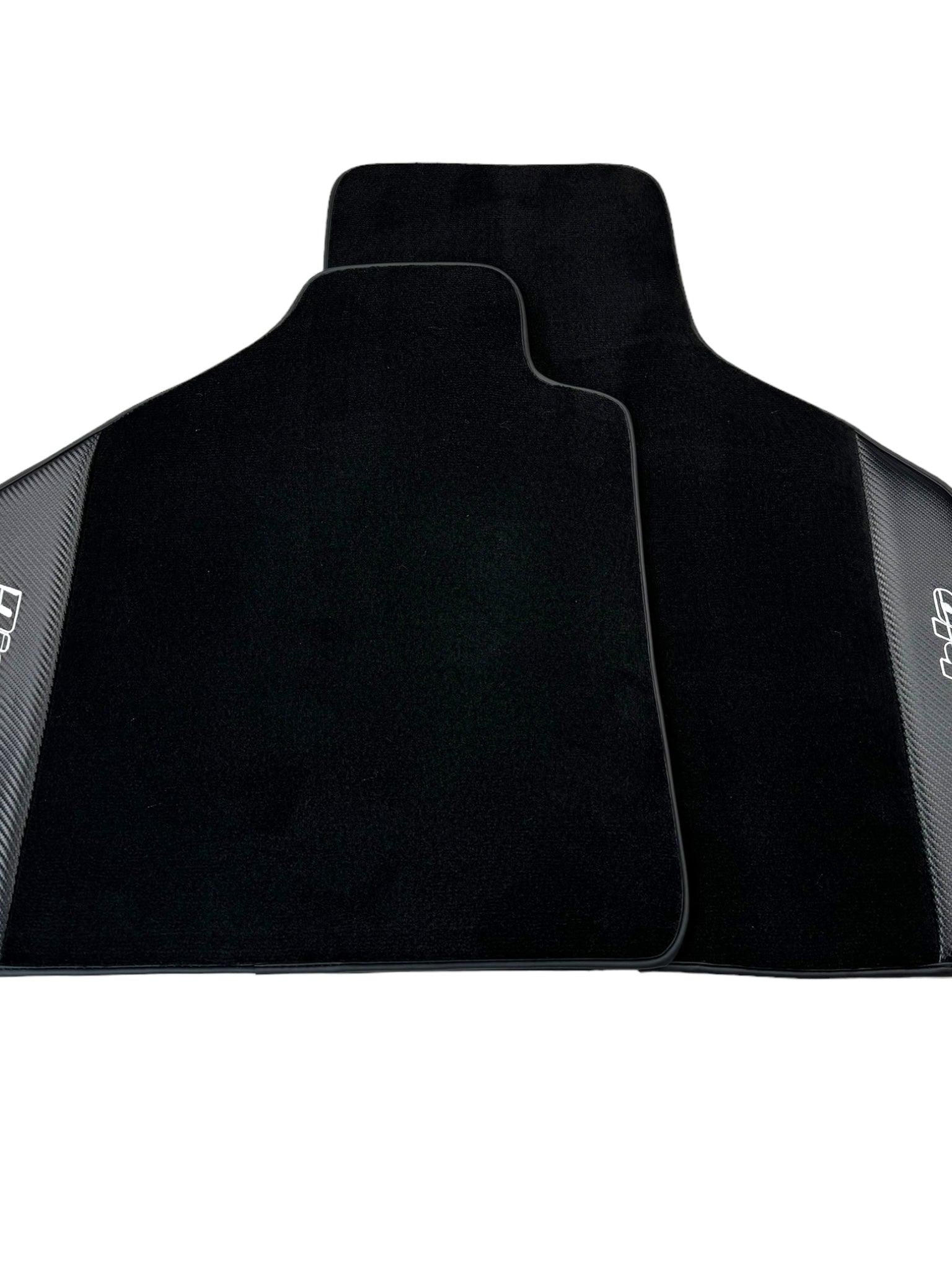 Black Floor Mats for Lamborghini Diablo (1990-2001) with Carbon Fiber