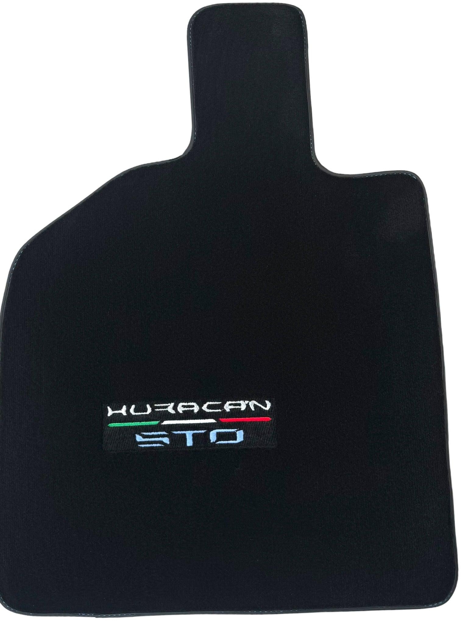 Black Floor Mats for Lamborghini Huracan STO - AutoWin