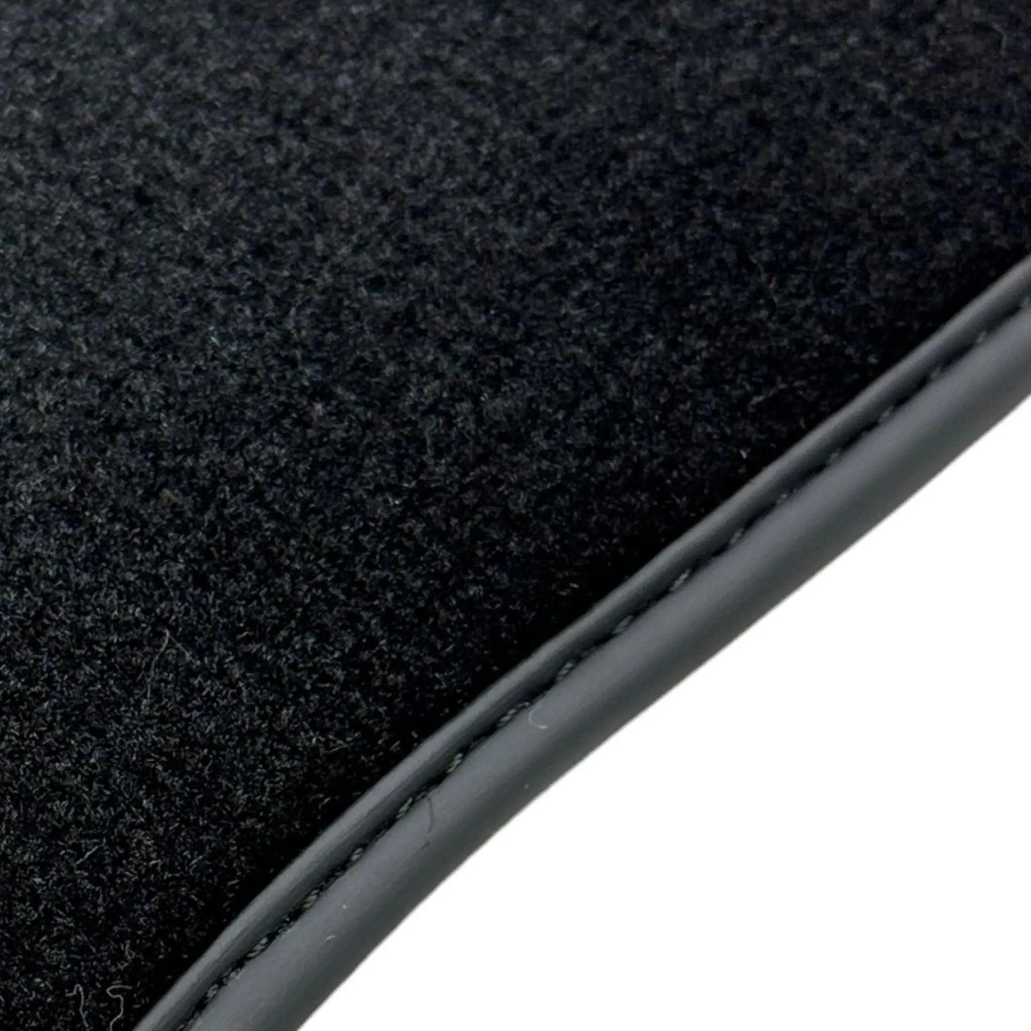 Black Floor Mats for Lamborghini Urus with Dark Brown Leather | ER56 Design