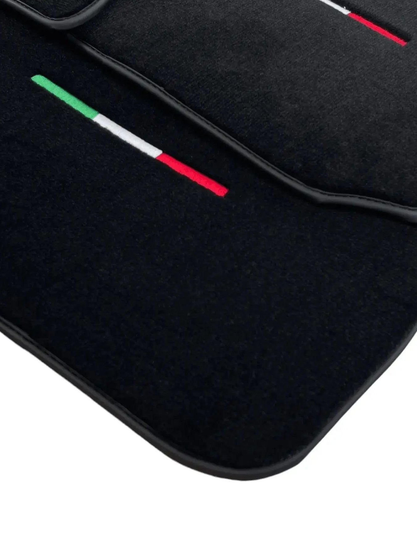 Black Floor Mats For Maserati Coupé (2001-2007) Italy Edition - AutoWin