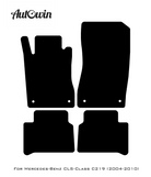 Black Floor Mats For Mercedes Benz CLS-Class C219 (2004-2010) | Limited Edition