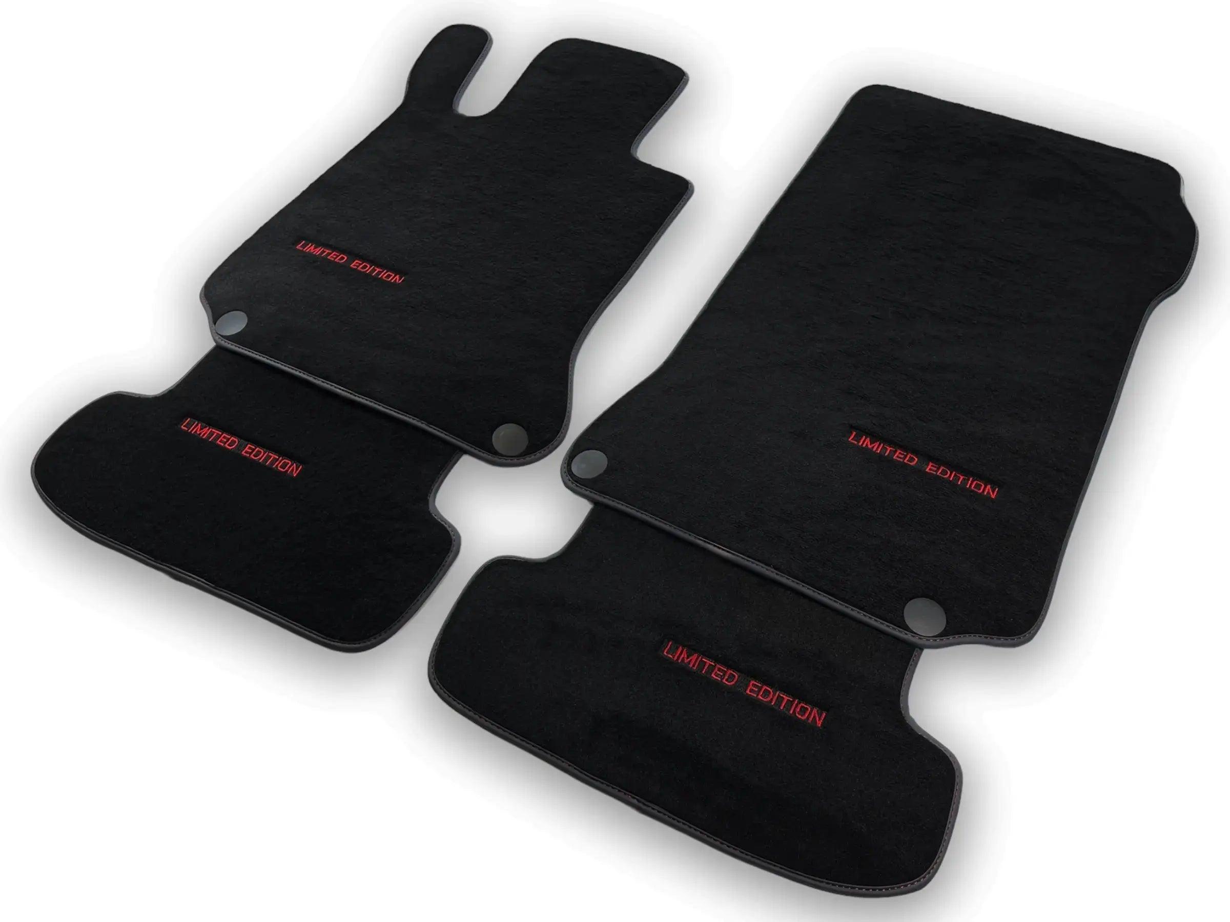 Black Floor Mats For Mercedes Benz E-Class C207 Coupe Facelift (2013-2017) | Limited Edition