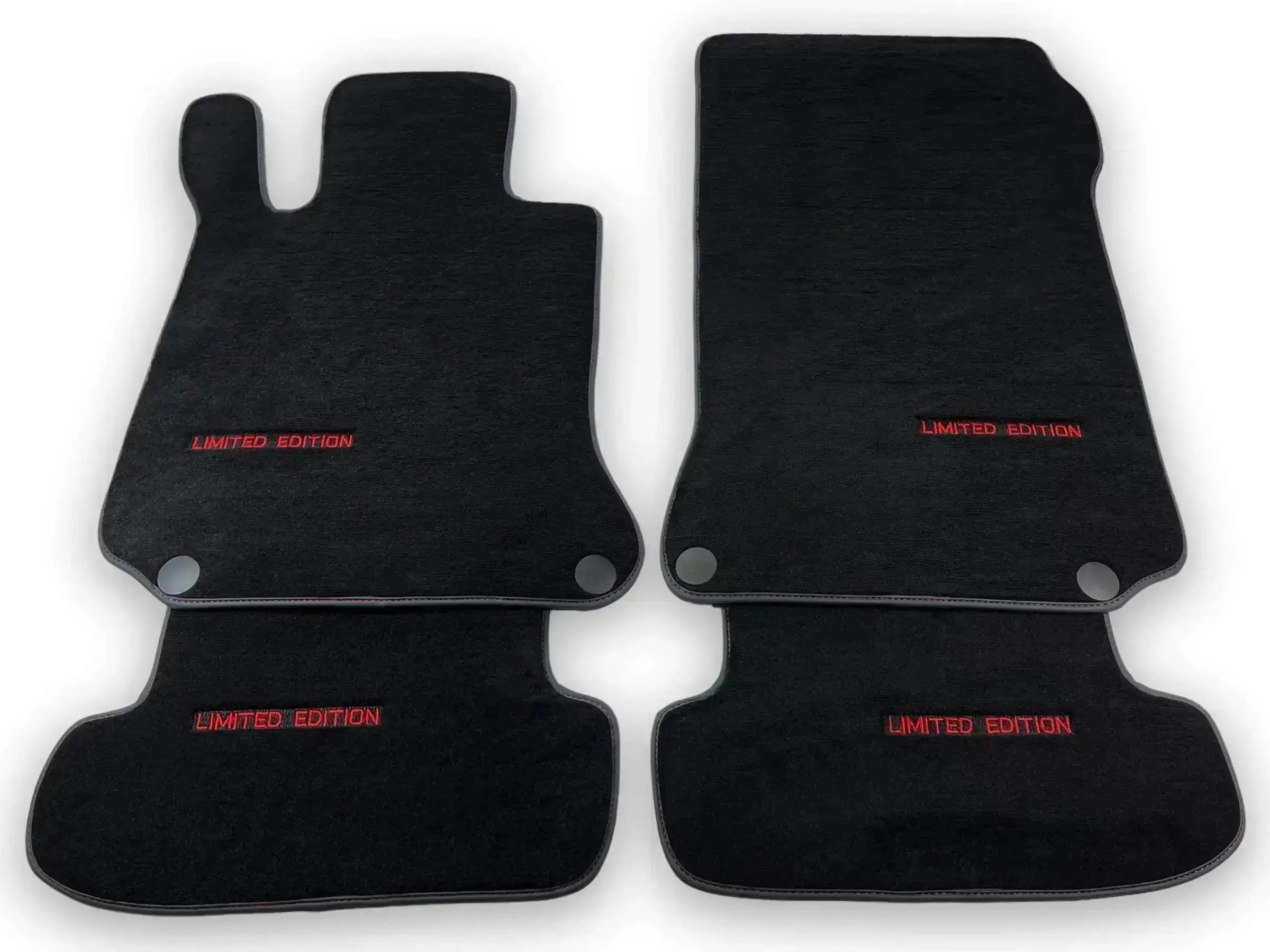 Black Floor Mats For Mercedes Benz GLC-Class C253 Coupe (2016-2019) | Limited Edition - AutoWin