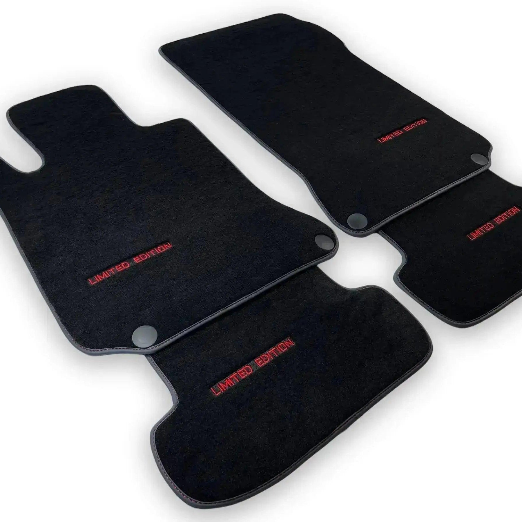Black Floor Mats For Mercedes Benz GLC-Class C253 Coupe (2016-2019) | Limited Edition