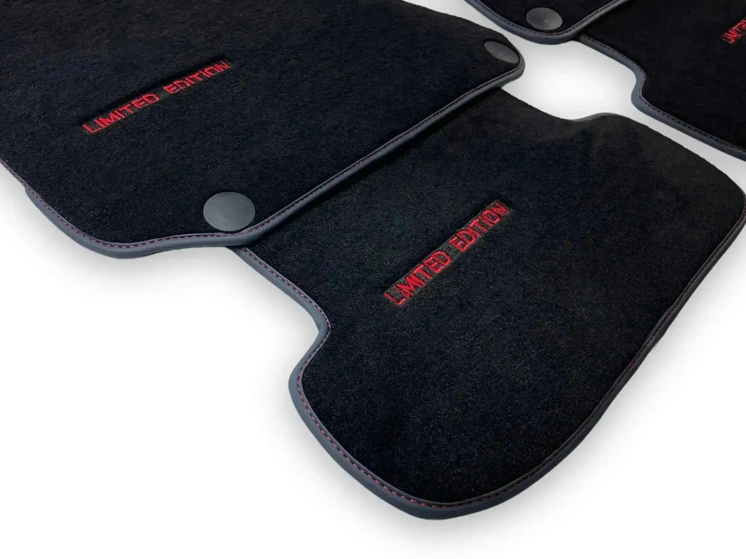 Black Floor Mats For Mercedes Benz GLC-Class C253 Coupe (2019-2023) | Limited Edition - AutoWin