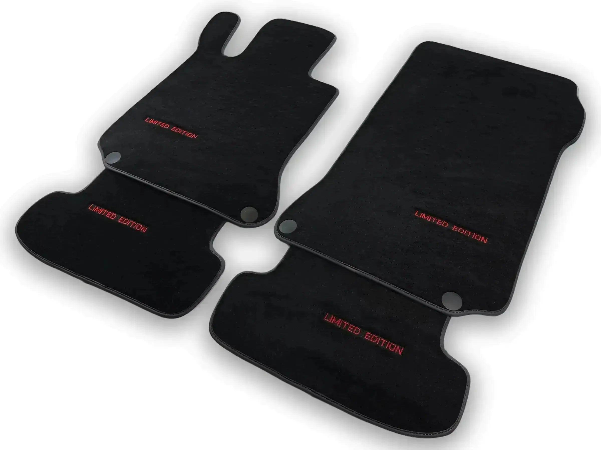 Black Floor Mats For Mercedes Benz GLC-Class X253 SUV (2016-2019) Hybrid | Limited Edition - AutoWin