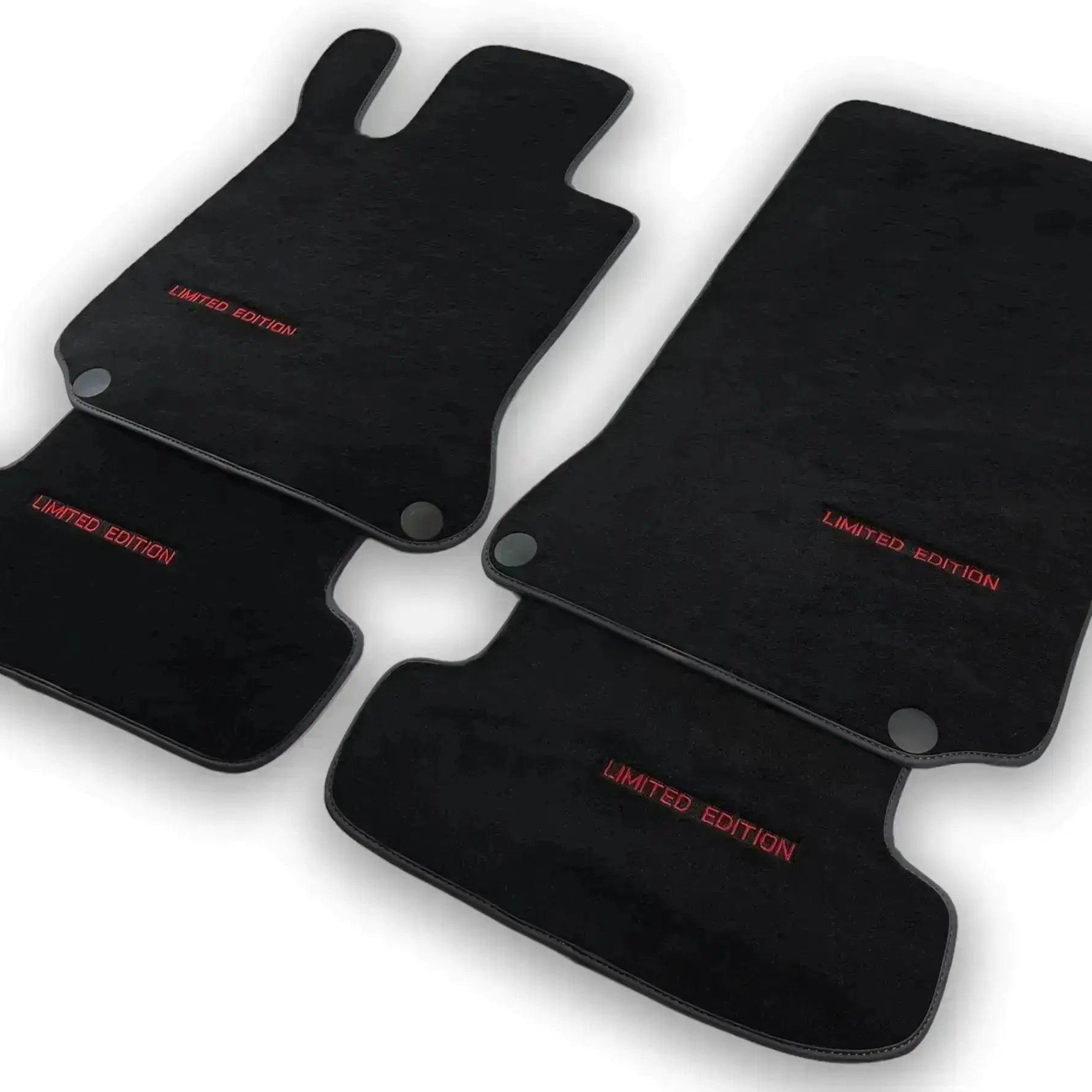 Black Floor Mats For Mercedes Benz GLC-Class X253 SUV (2019-2023) | Limited Edition - AutoWin