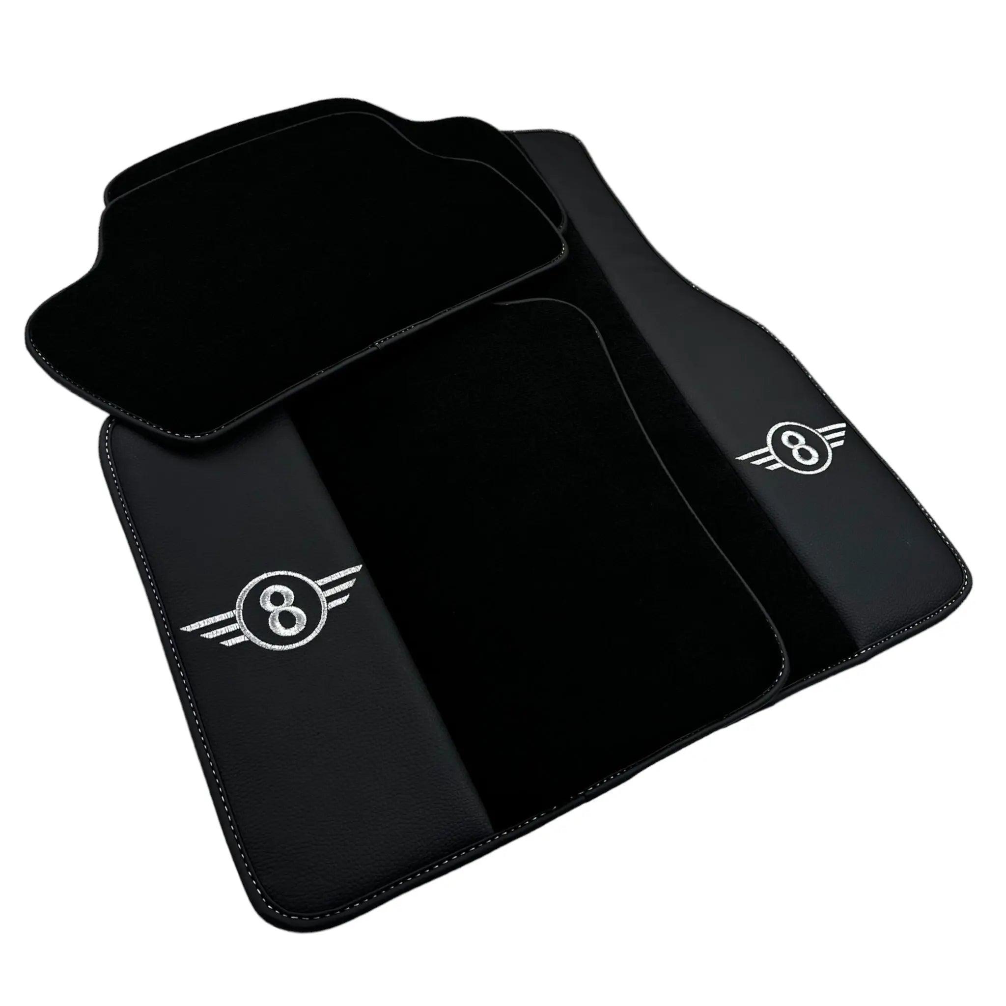 Black Floor Mats for Mini Cooper F56 (2013-2022) with Leather