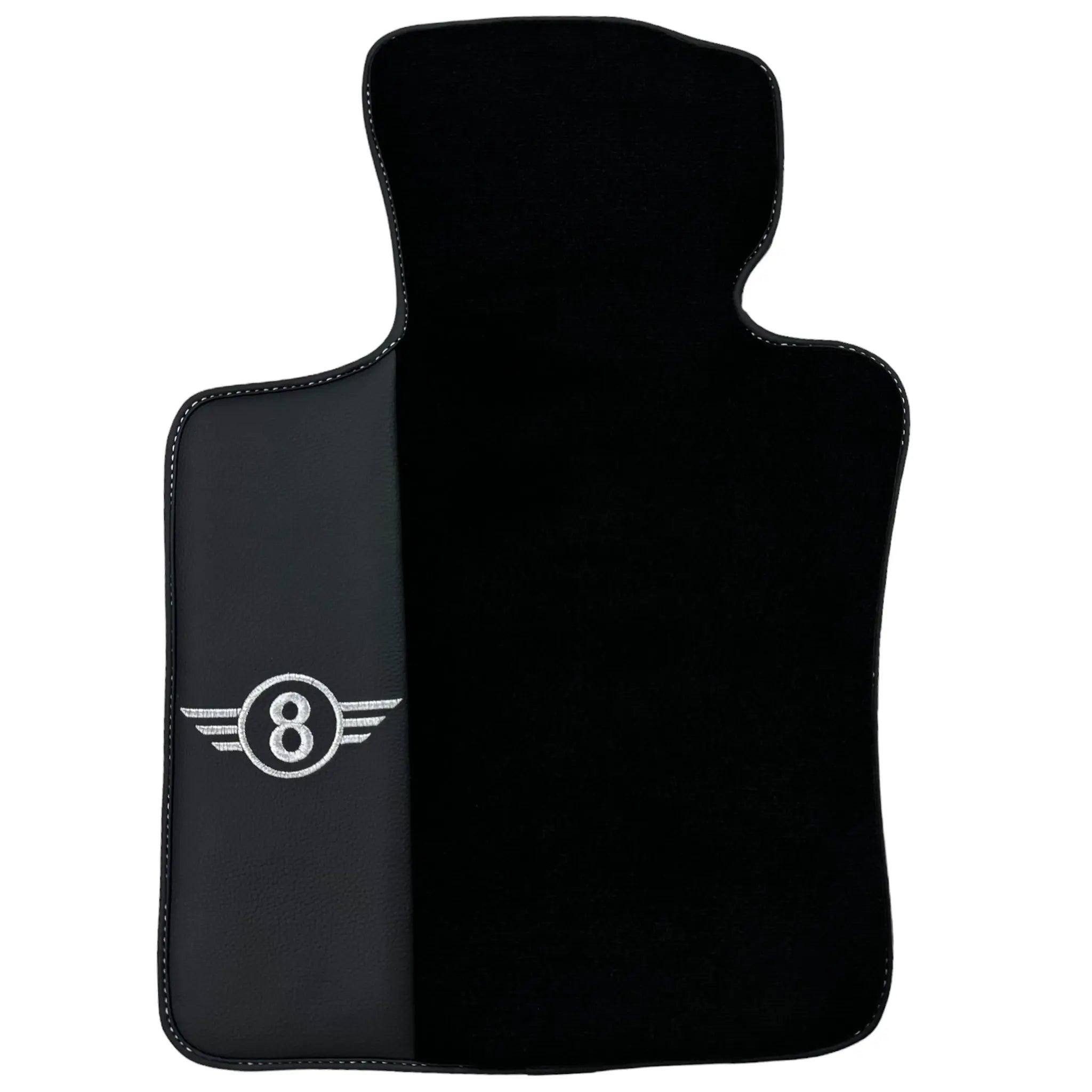Black Floor Mats for Mini Cooper F56 (2013-2022) with Leather