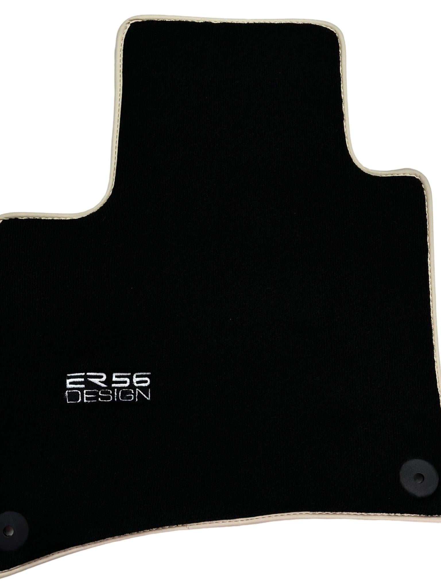 Black Floor Mats for Porsche Cayenne (2010-2018) ER56 Design