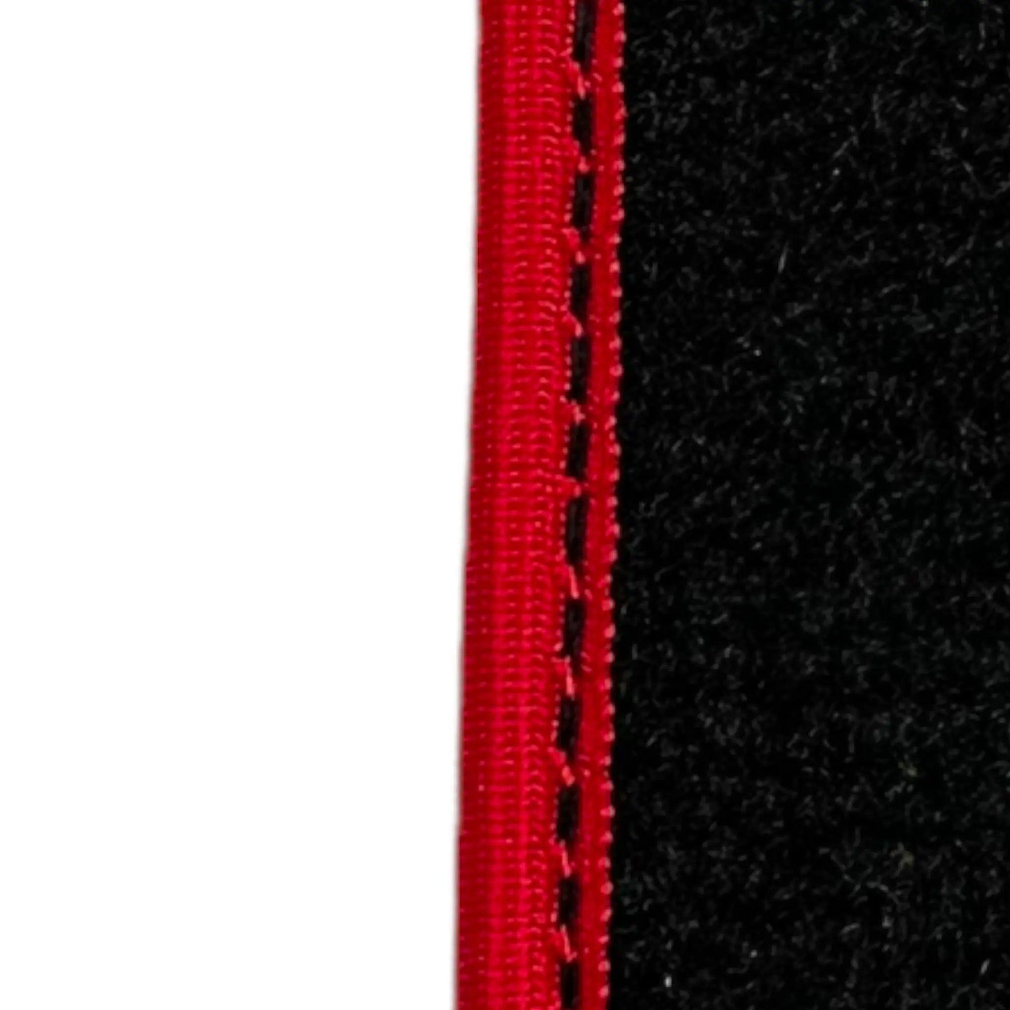 Black Floor Mats For Toyota RAV4 (2000-2003) ER56 Design with Red Trim