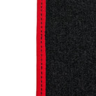 Black Floor Mats Red Trim for Pontiac FireBird (1970-1981) Trans Am
