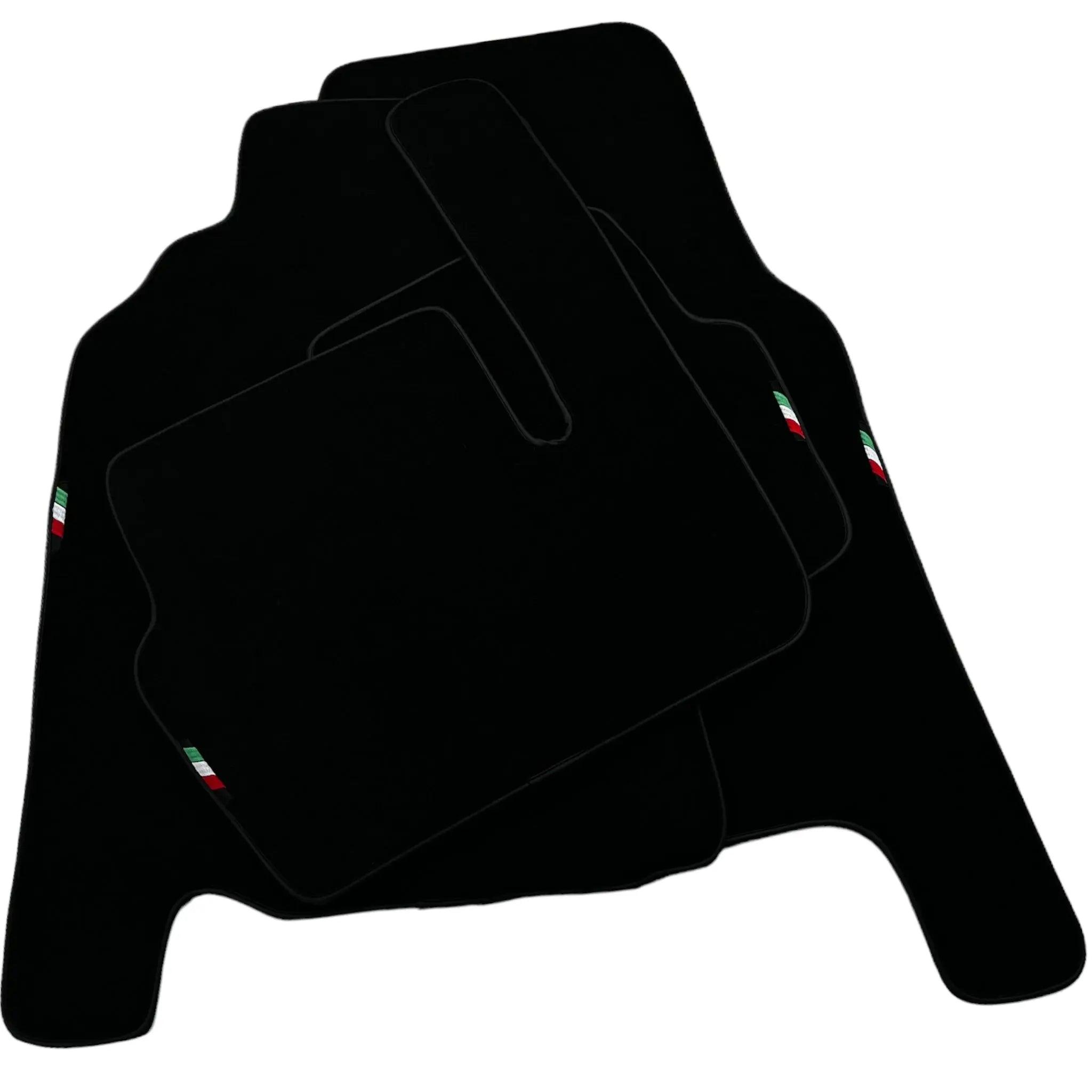 Black Floor Mats Set with Trunk Mat For Ferrari 456 (1992-2003) Italian Edition