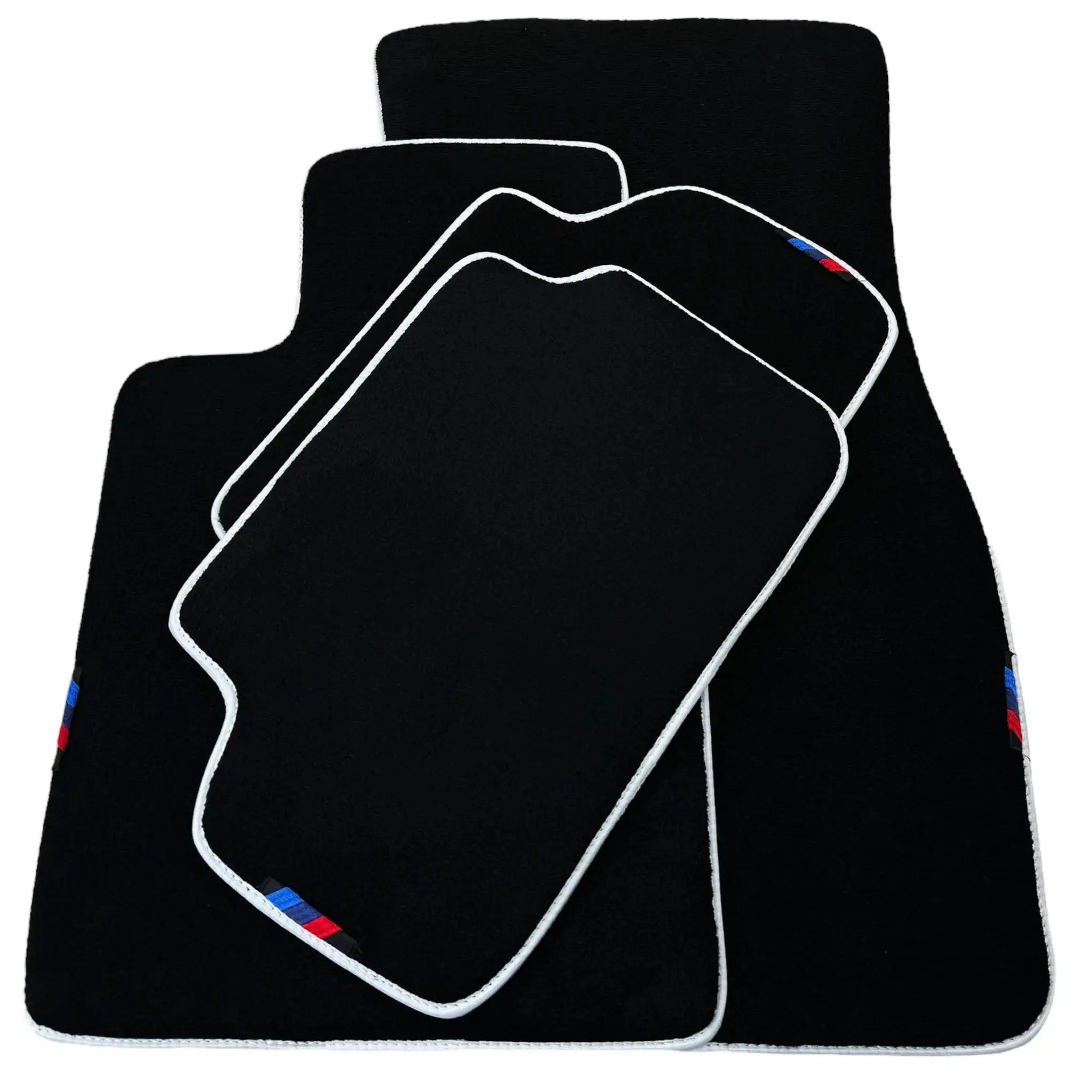 Black Mats For BMW 4 Series G23 Convertible | White Trim - AutoWin