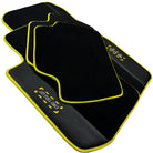 Black Mats For BMW M4 G82 Coupe | Fighter Jet Edition | Yellow Trim - AutoWin