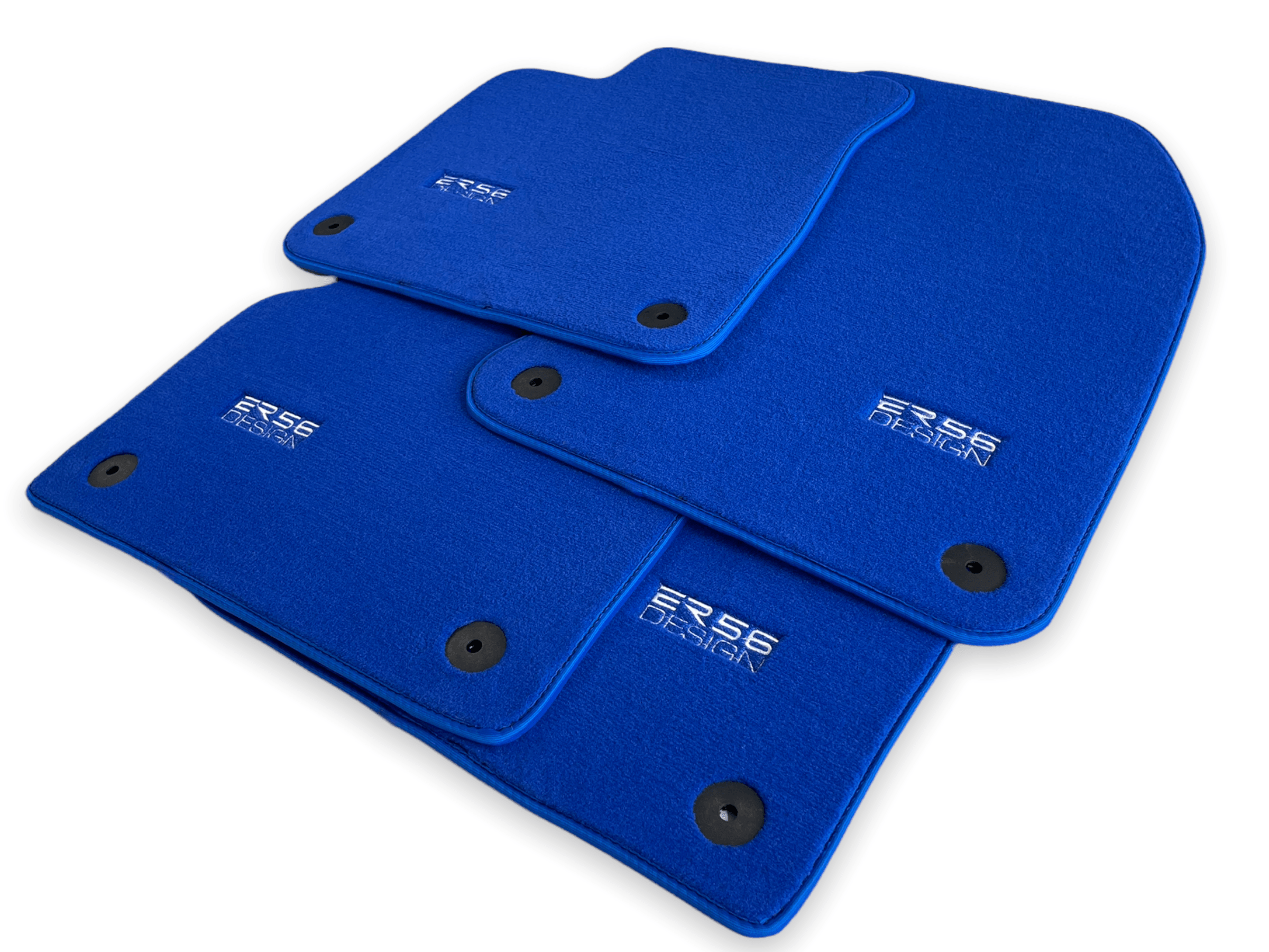 Blue Floor Mats for Audi A4 - B8 Sedan (2008-2015) | ER56 Design