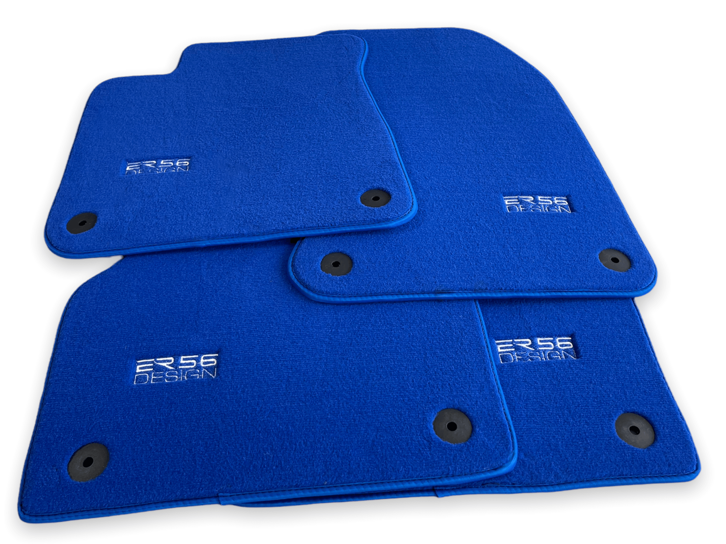 Blue Floor Mats for Audi A4 - B8 Sedan (2008-2015) | ER56 Design