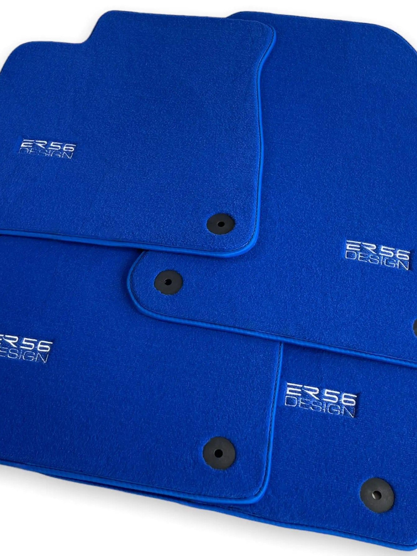 Blue Floor Mats for Audi A6 - C6 Avant (2004-2008) | ER56 Design